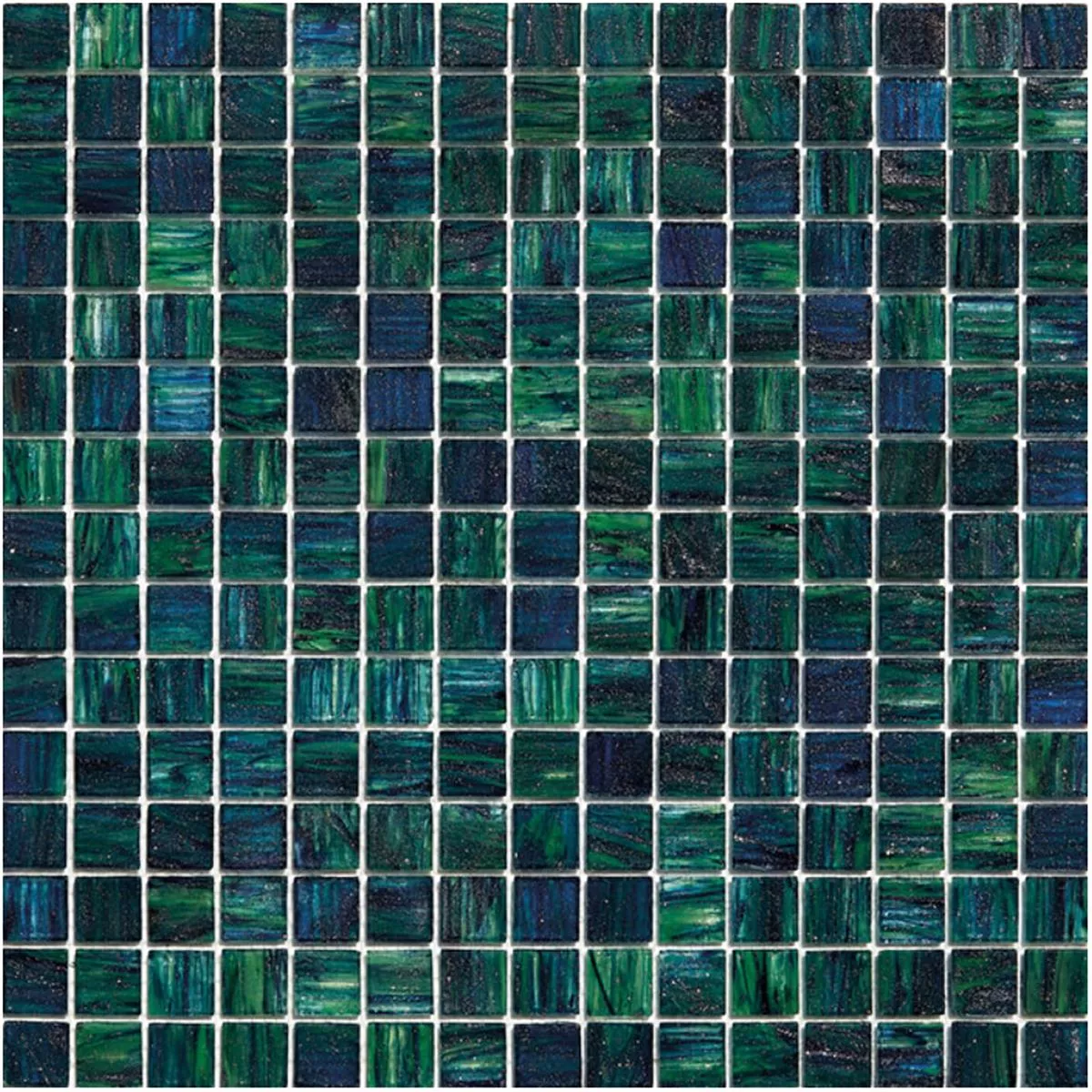 Padrão de Mosaico De Vidro Azulejos Catalina Azul Verde Mix