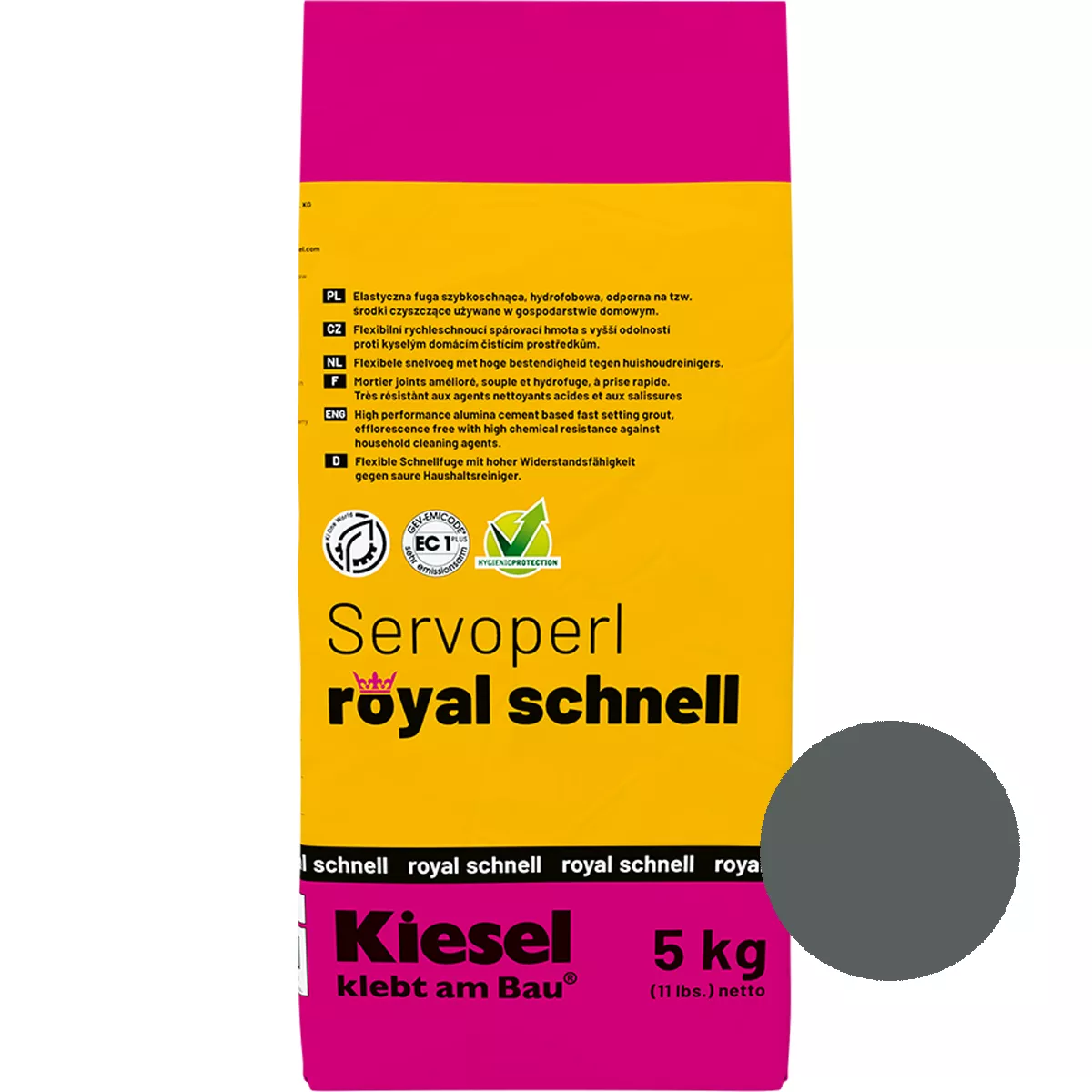 Composto comum Servoperl Royal Quick Basalt 5 kg