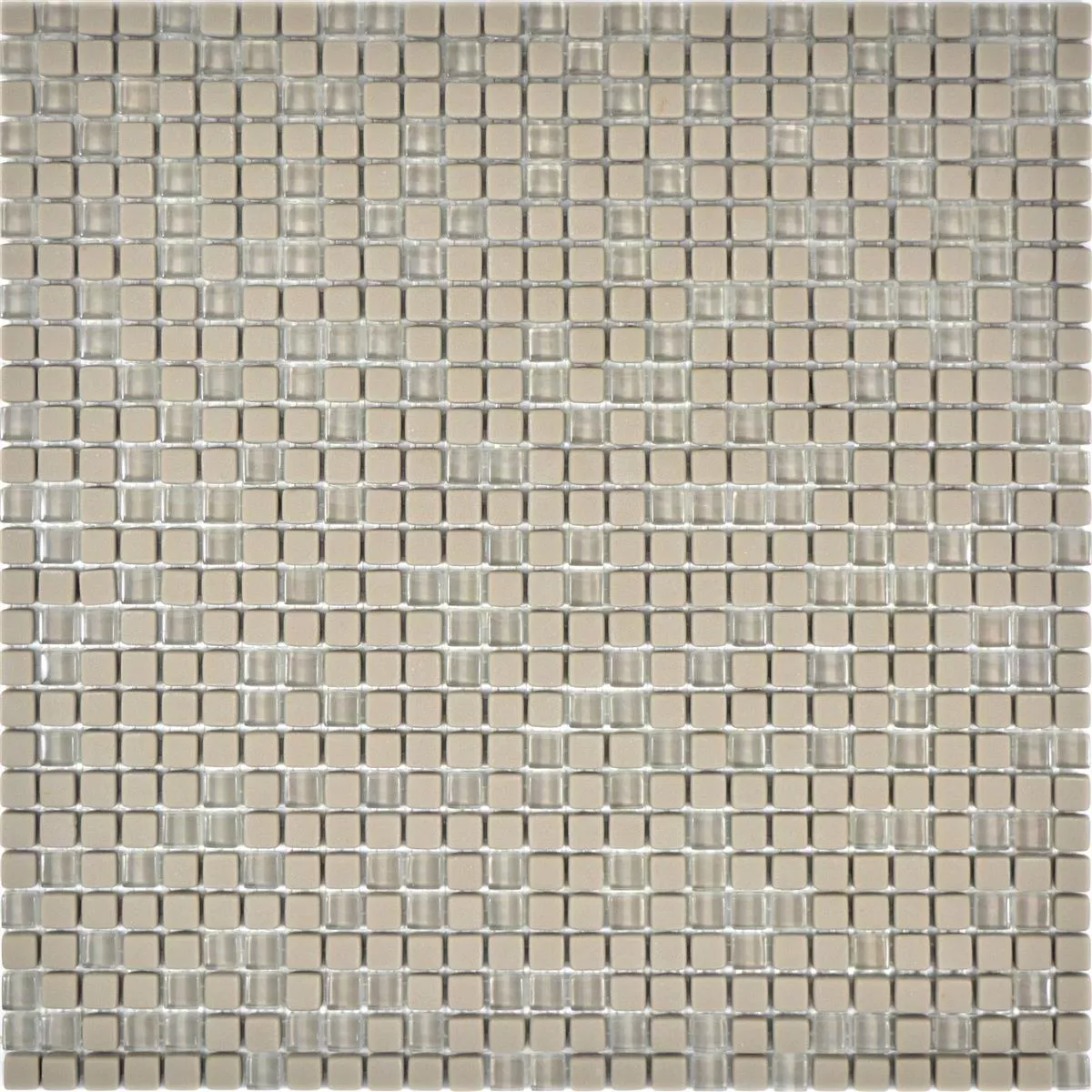 Padrão de Mosaico De Vidro Azulejos Kassandra Cream Fosco