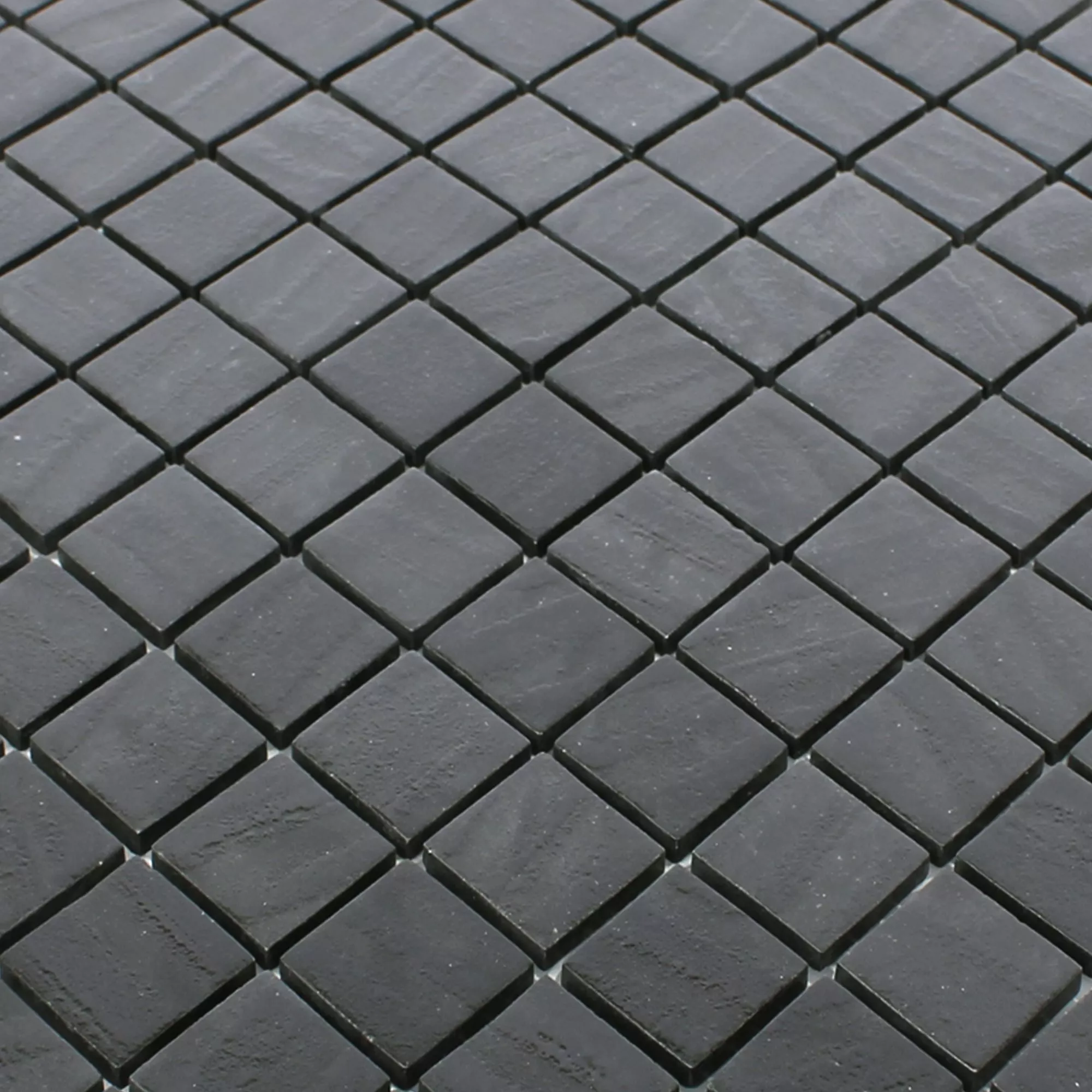 Mosaico De Vidro Azulejos Mascota Preto Antracite