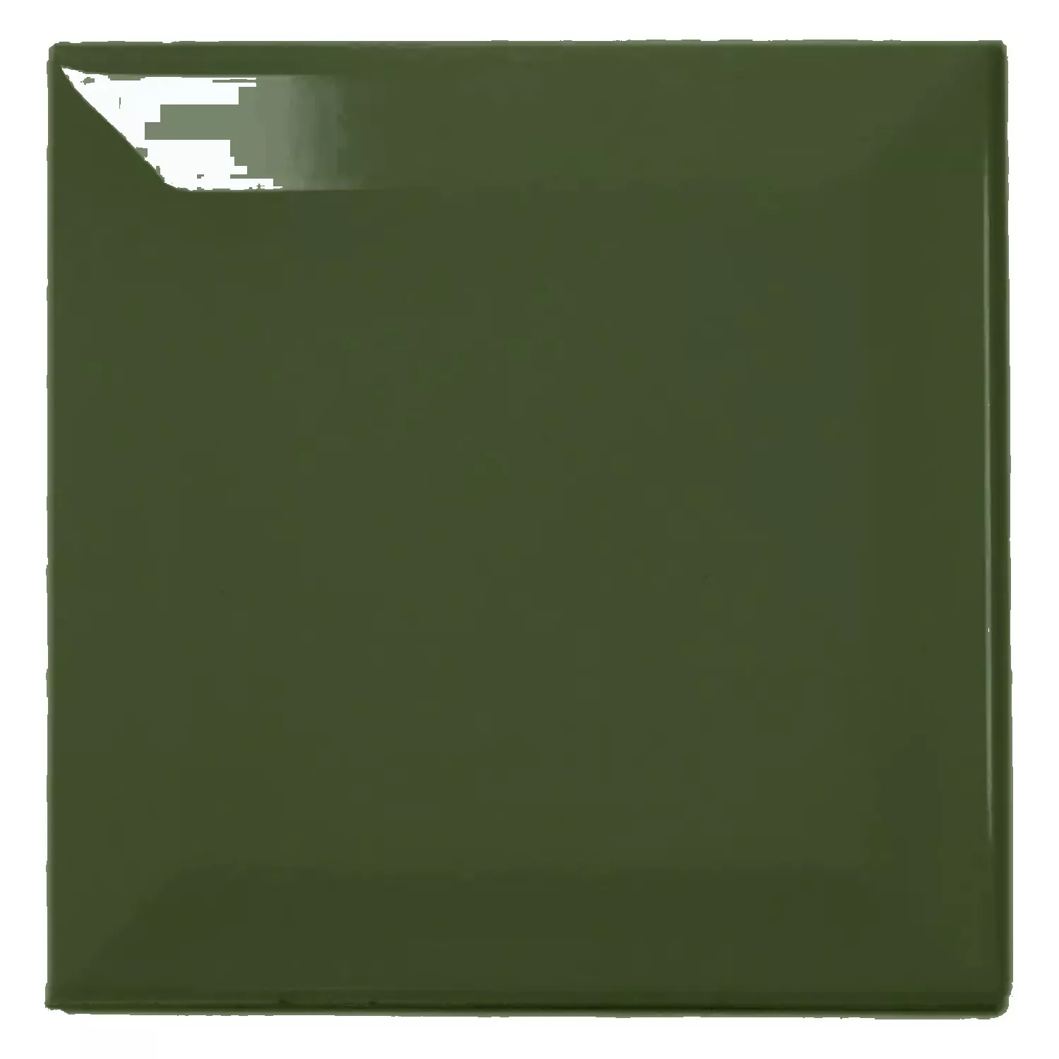 Ladrilho do metrô Verde Brilhante 10x10 cm Faceta Catarina Botella