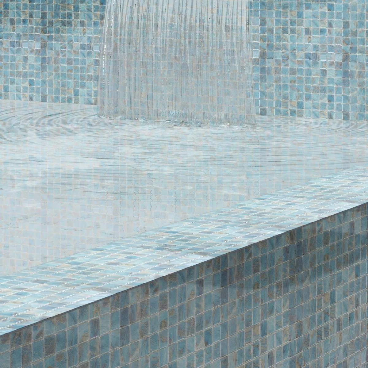 Vidro Piscina Pool Mosaico Alassio Azul 38