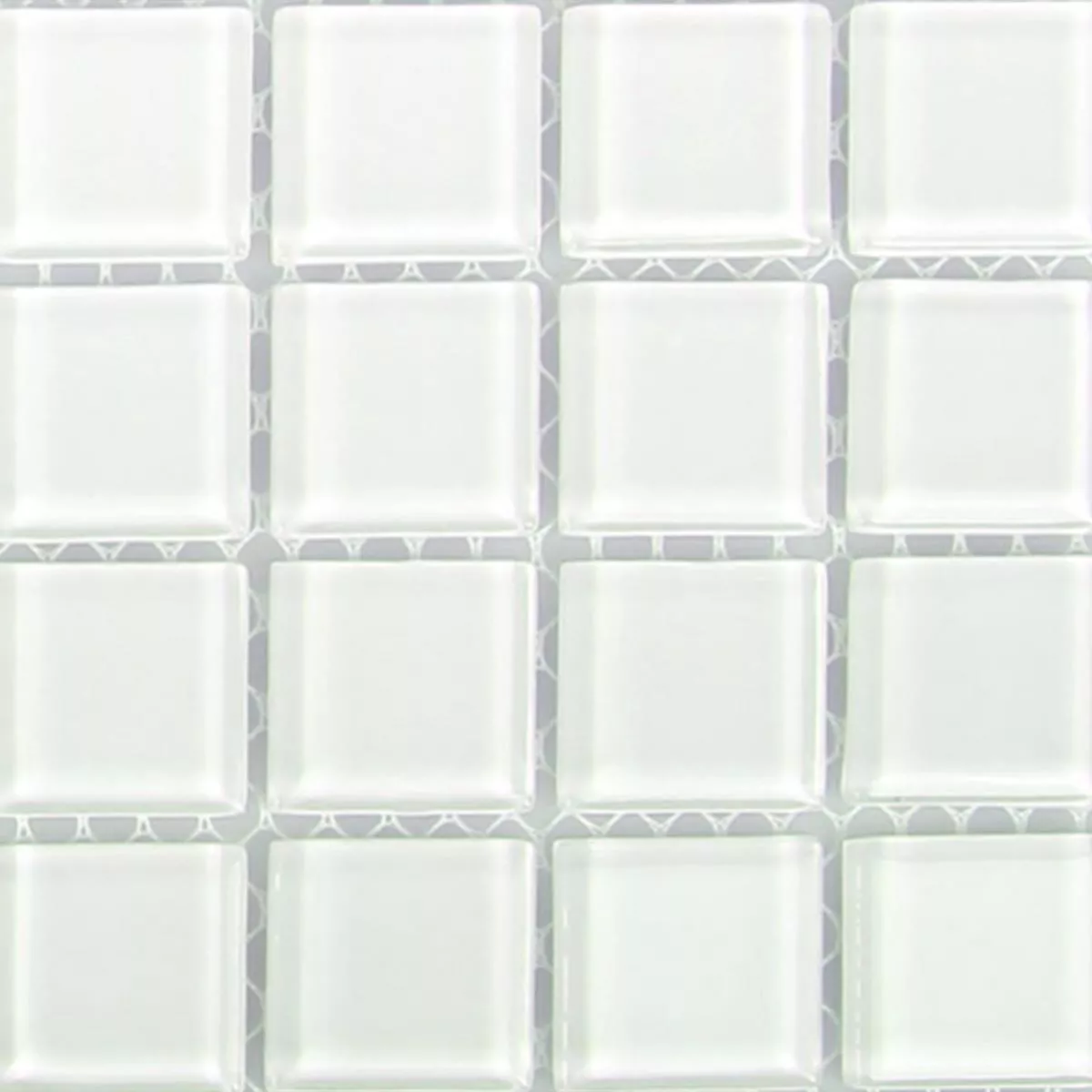 Padrão de Mosaico De Vidro Azulejos Florida Branco