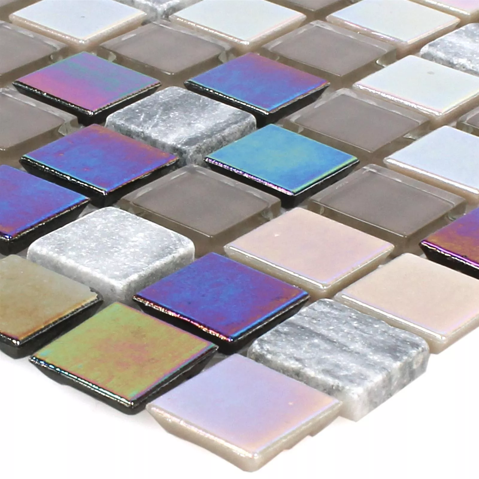 Azulejo Mosaico Tallinn Mármore Vidro Nácar Cinza Marrom Azulejo Mosaico Tallinn Mármore Vidro Nácar Cinza Marrom