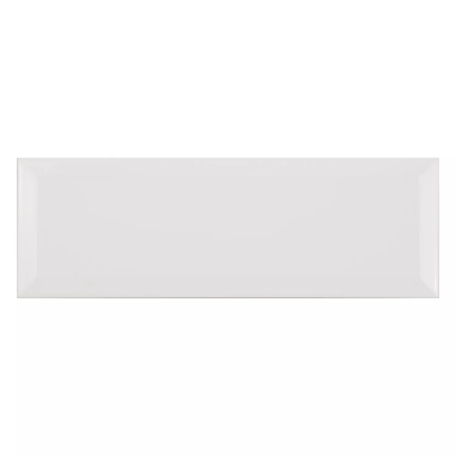 Ladrilho do metrô Branco Fosco 10x30 cm Faceta El Paso Blanco