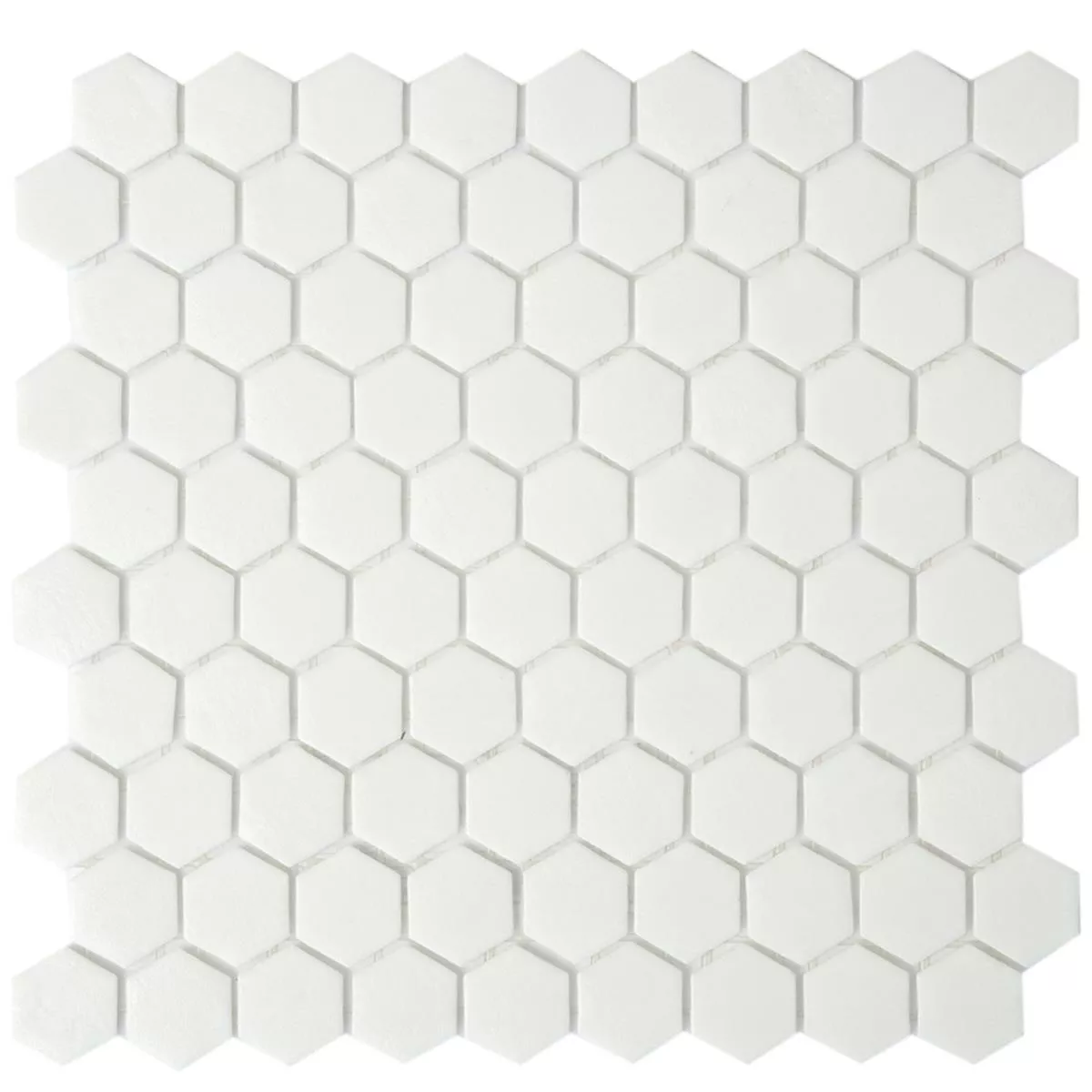 Mosaico De Vidro Azulejos Trend-Vi Hexagonal 160 Branco