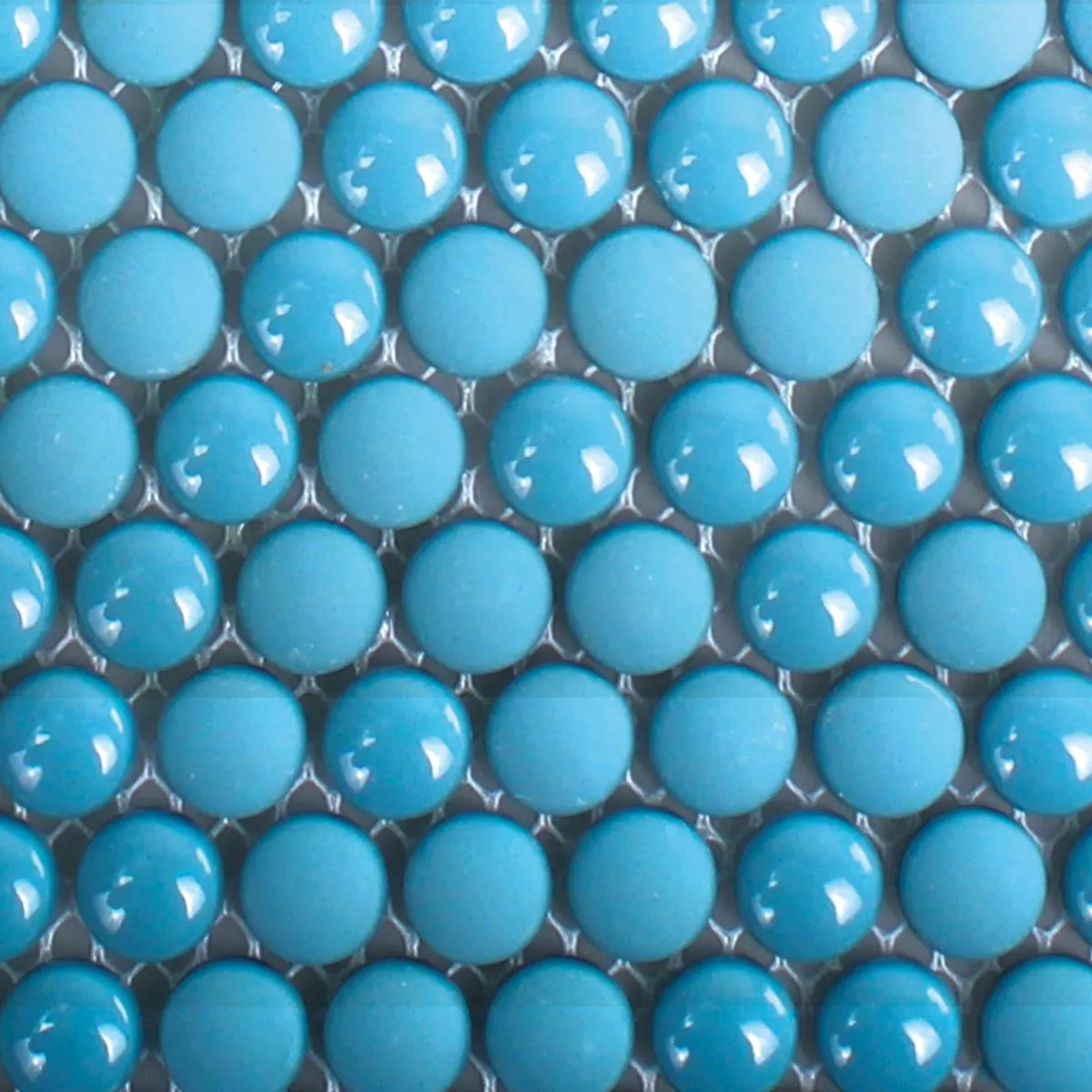 Padrão de Mosaico De Vidro Azulejos Bonbon Em Volta Eco Azul