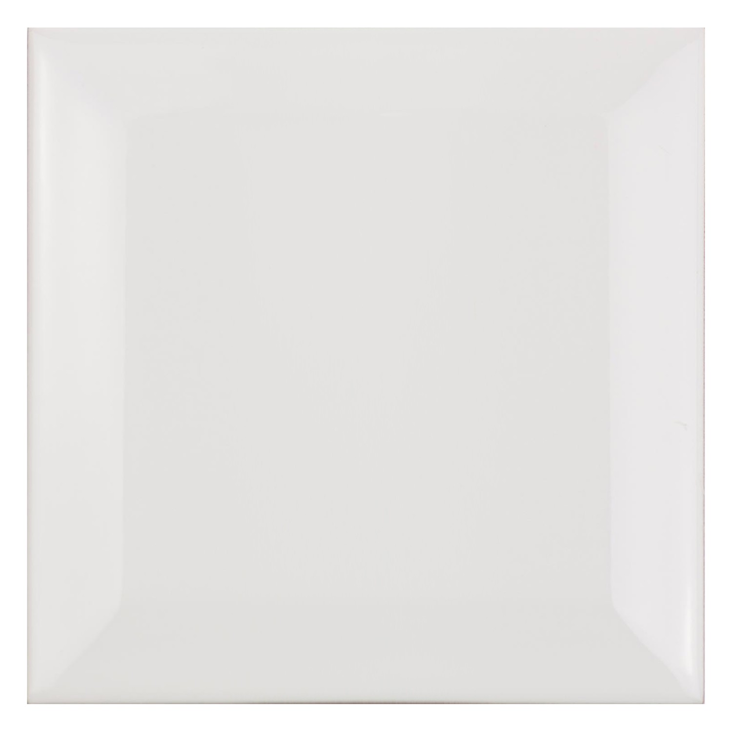 Ladrilho do metrô Branco Fosco 10x10 cm Faceta Catarina Blanco