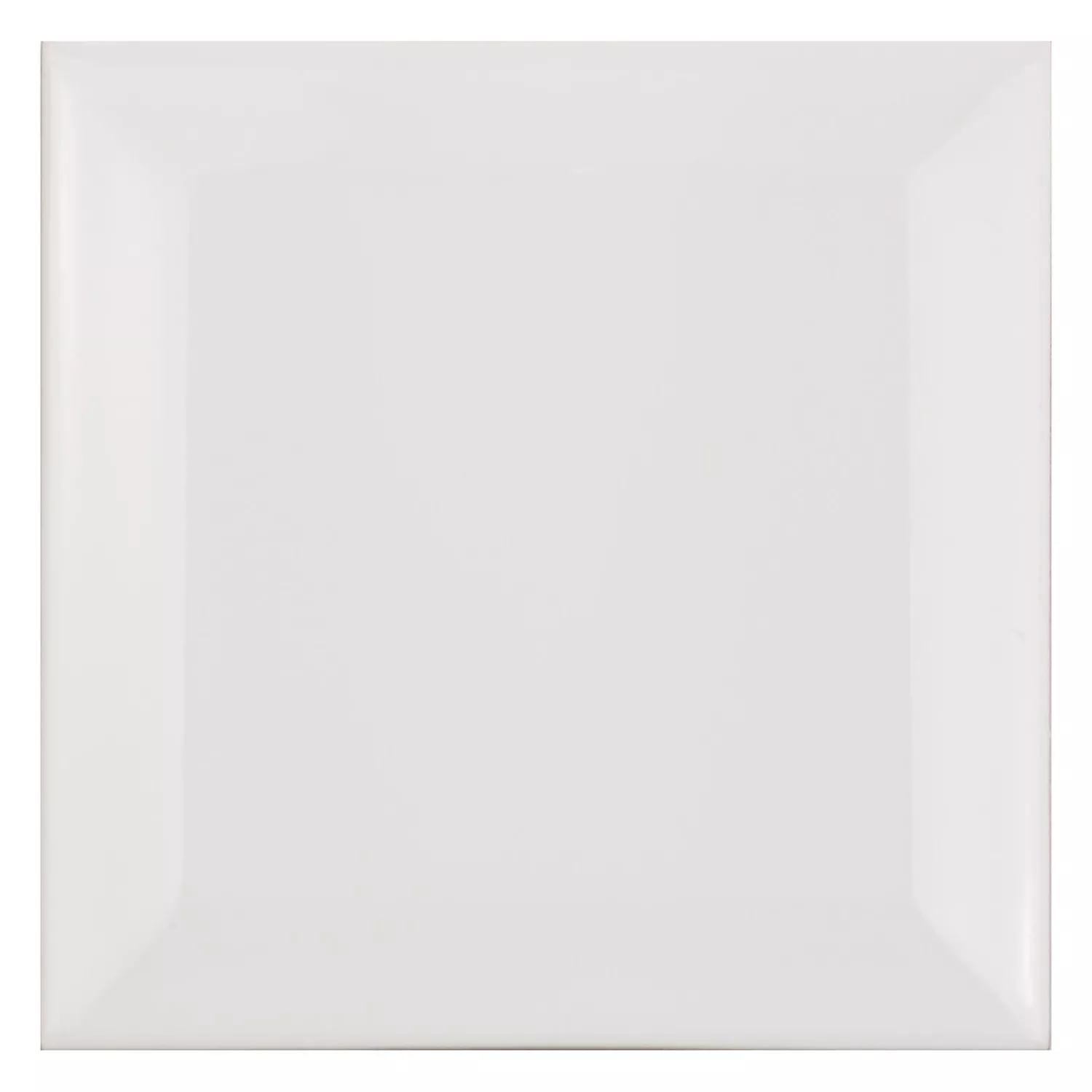 Ladrilho do metrô Branco Fosco 10x10 cm Faceta Catarina Blanco