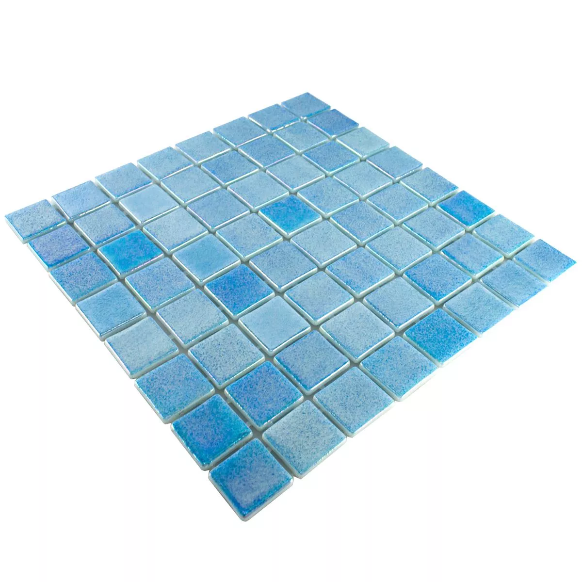 Padrão de Vidro Piscina Pool Mosaico McNeal Azul Claro 38