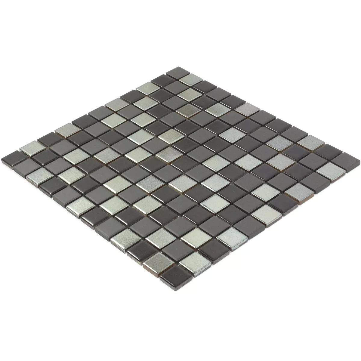 Cerâmica Azulejo Mosaico Moonstone Preto Cinza