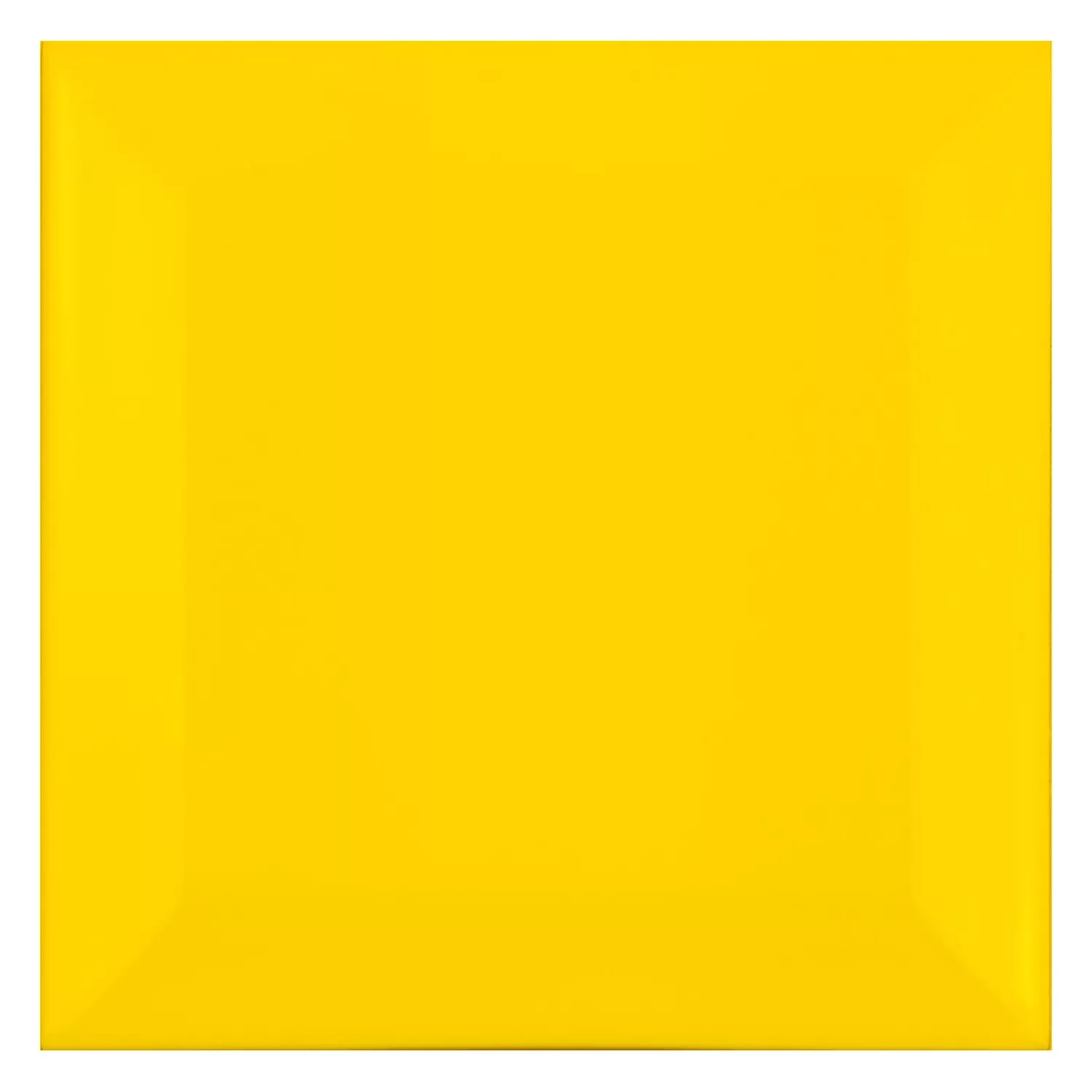 Ladrilho do metrô Amarelo Fosco 10x10 cm Faceta Catarina Sol