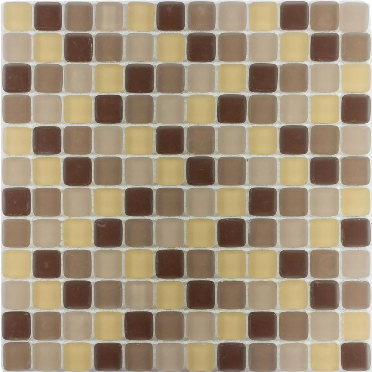 Padrão de Mosaico De Vidro Azulejos Ponterio Frosted Marrom Mix