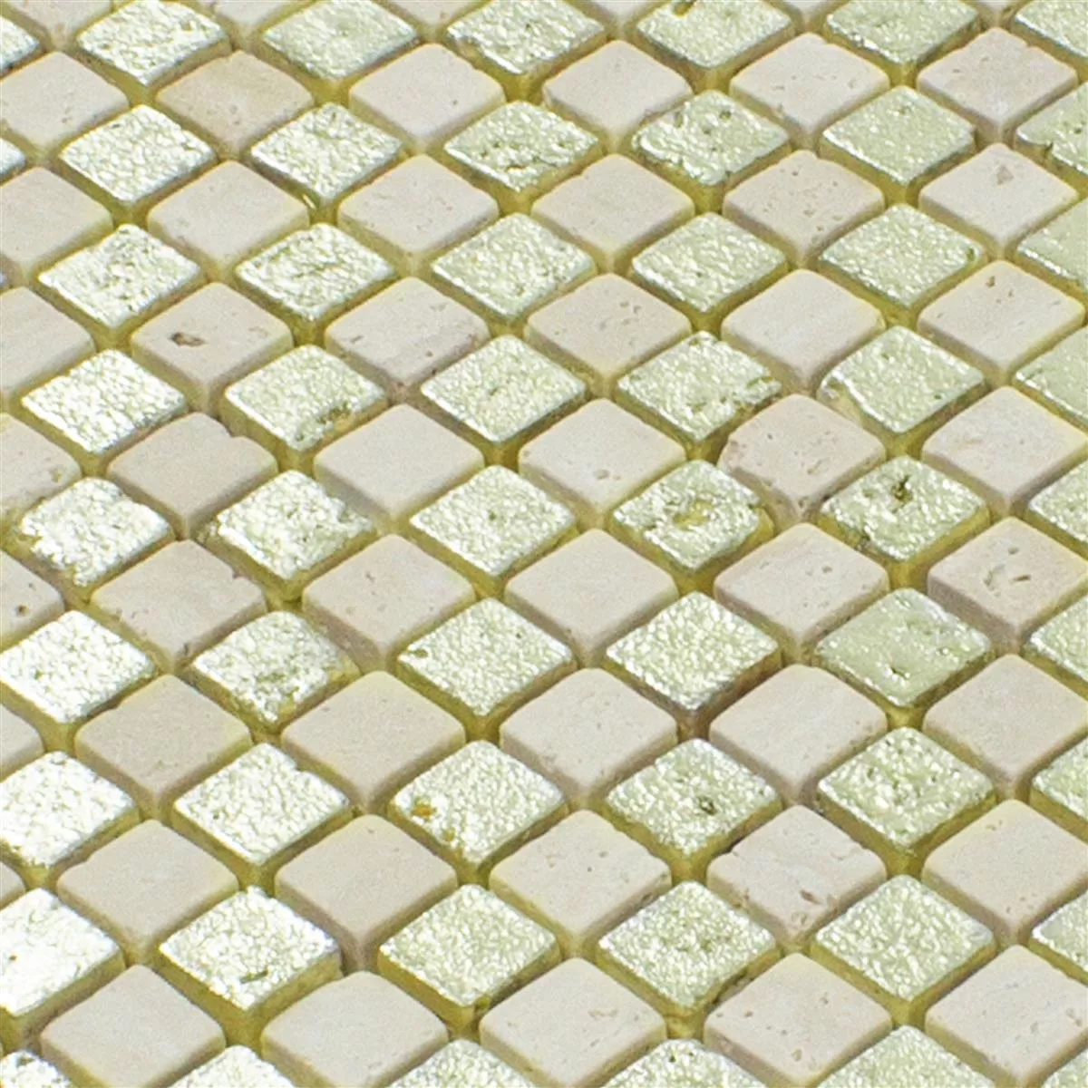 Padrão de Mármore Mosaico De Pedra Natural Azulejos Antika Mix Ouro Creme