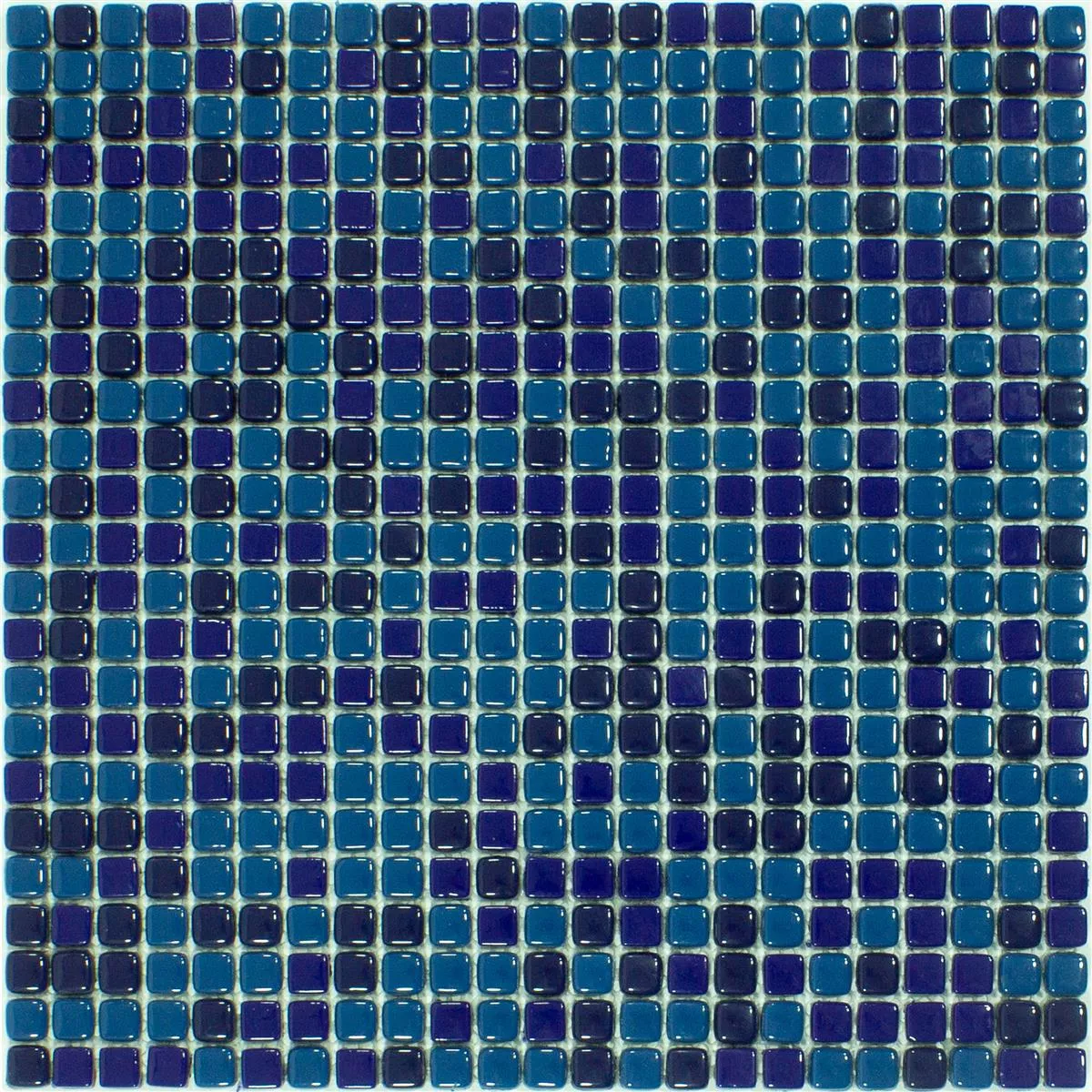 Mosaico De Vidro Azulejos Delight Azul Mix