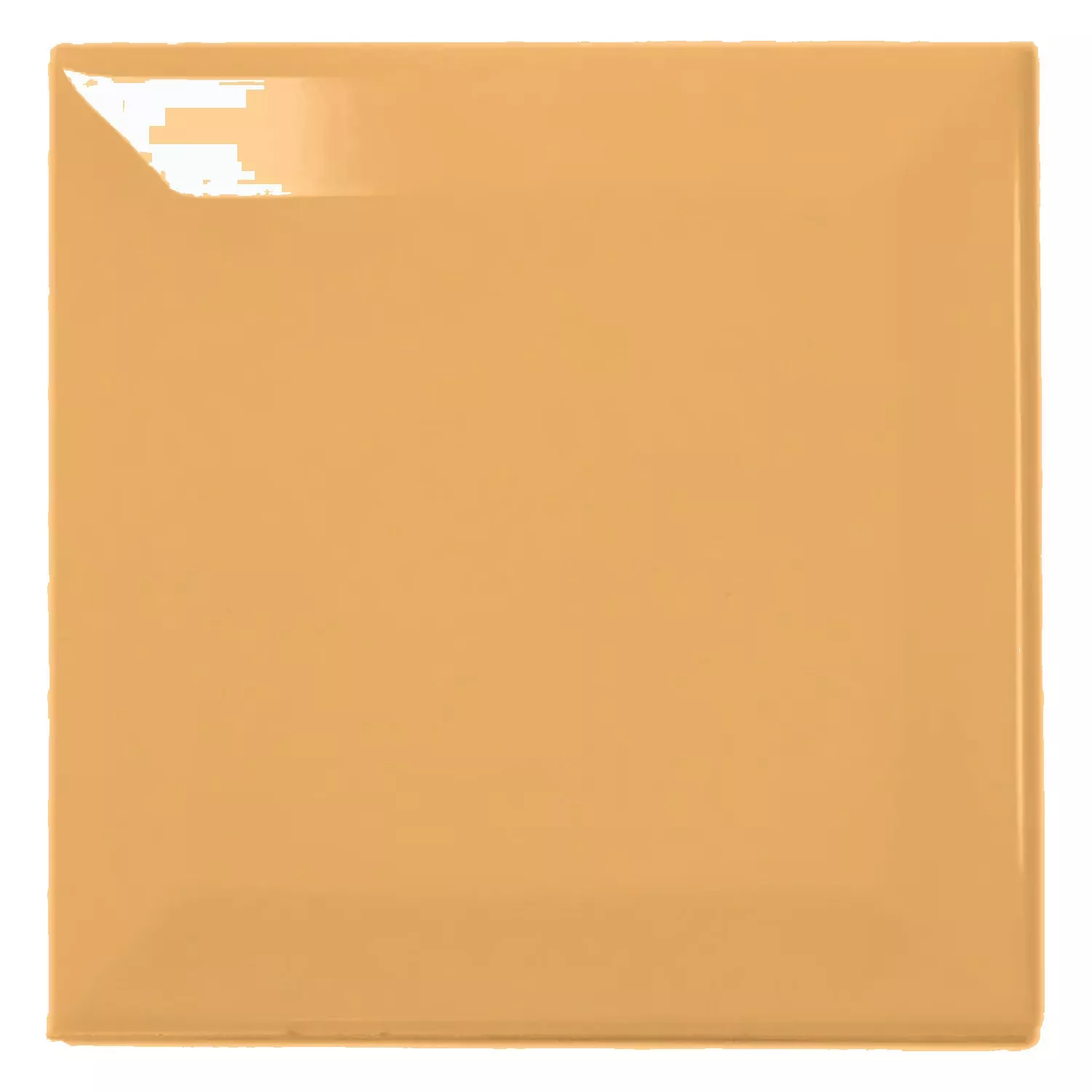 Ladrilho do metrô Amarelo Brilhante 10x10 cm Faceta Catarina Mostaza