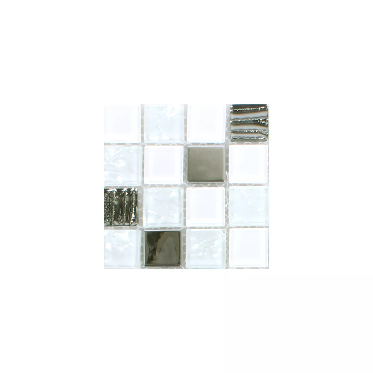 Padrão de Azulejo Mosaico Admont Branco Diamante Quadrada