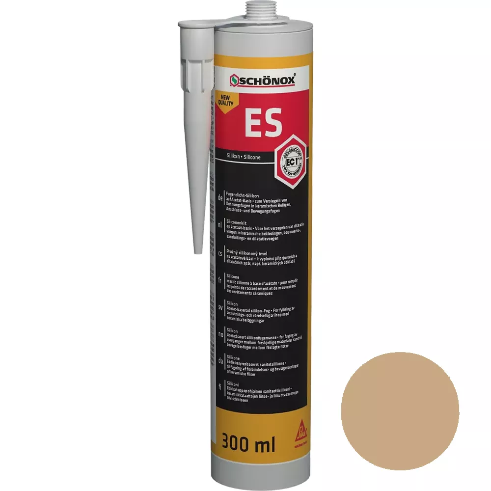 Schönox ES Caramel Selante de Silicone para Juntas (300ml)