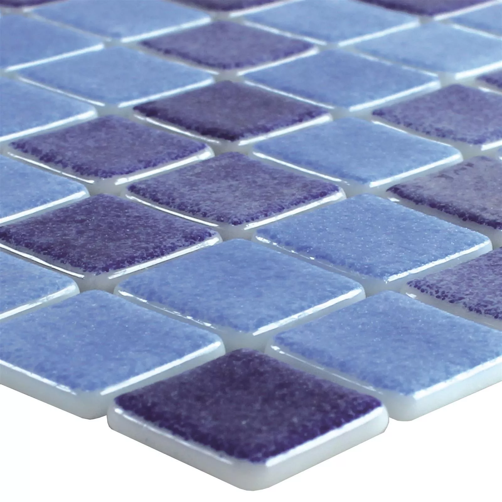 Vidro Piscina Pool Mosaico Lagune R11C Azul Mix