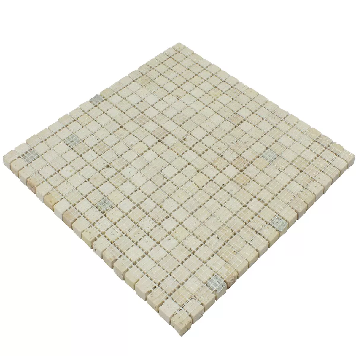 Mármore Mosaico De Pedra Natural Azulejos Antika Mix Prata Creme