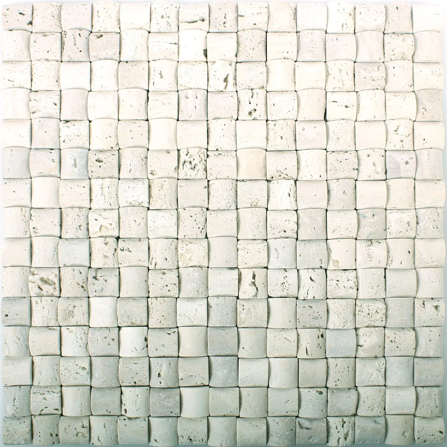 Padrão de Mosaico De Pedra Natural Azulejos Travertino Galene Bege 3D