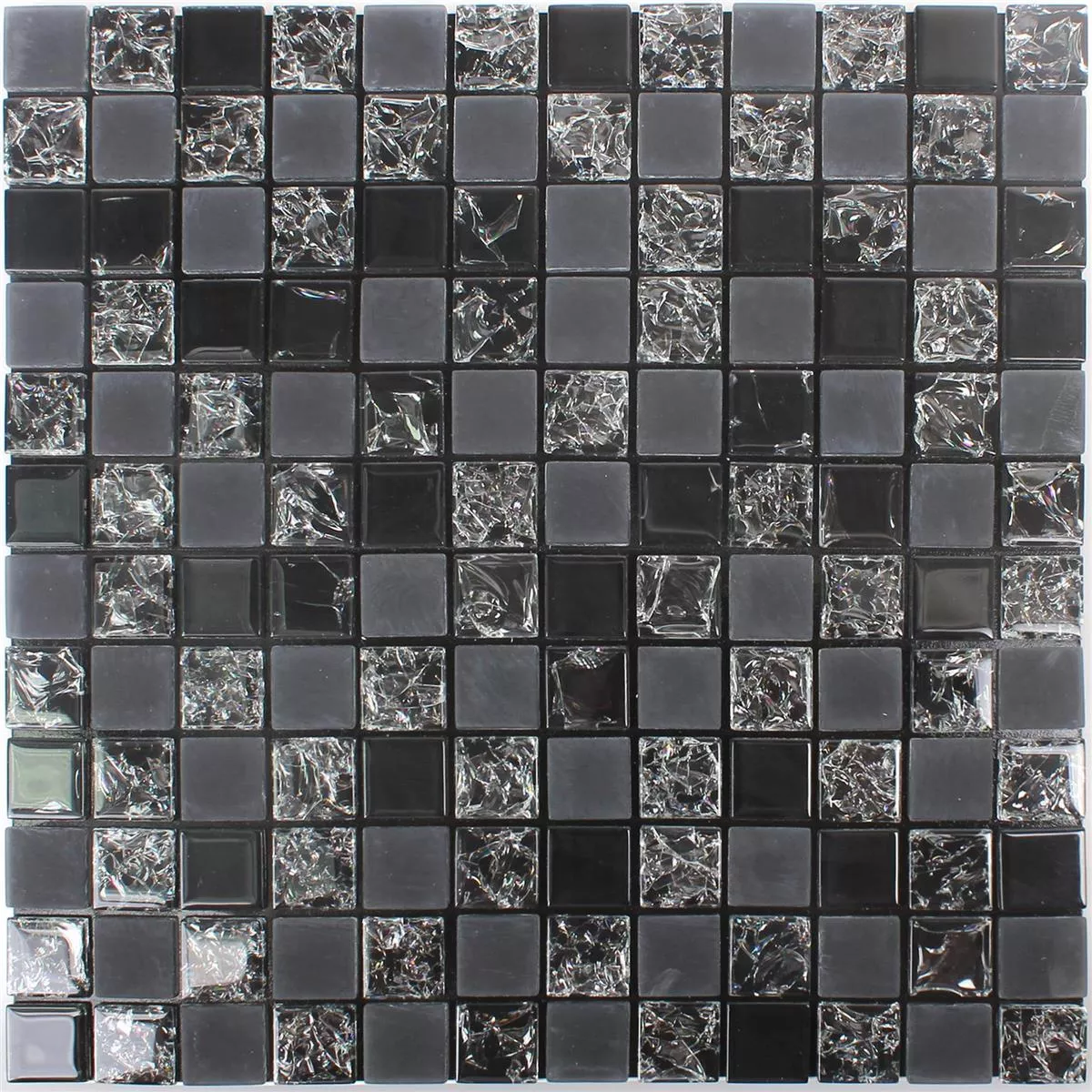 Padrão de Azulejo Mosaico Autoadesivo Kastos Preto