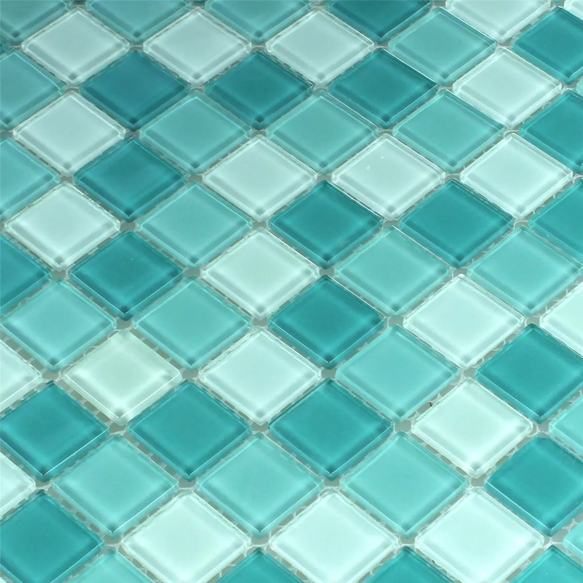 Padrão de Mosaico De Vidro Azulejos Verde Mix 