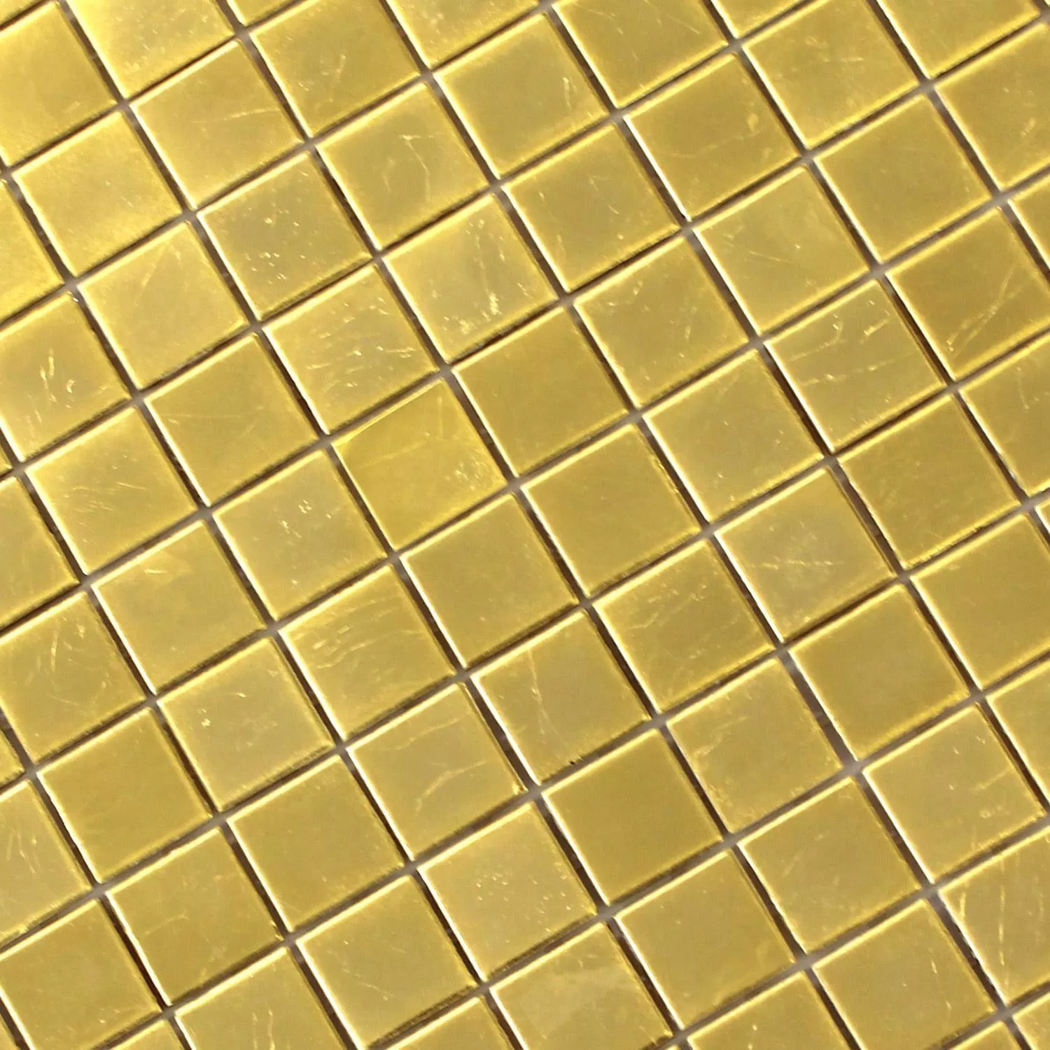 Azulejo Mosaico Trend-Vi Vidro Folha de Ouro 24 Quilate 2x2cm