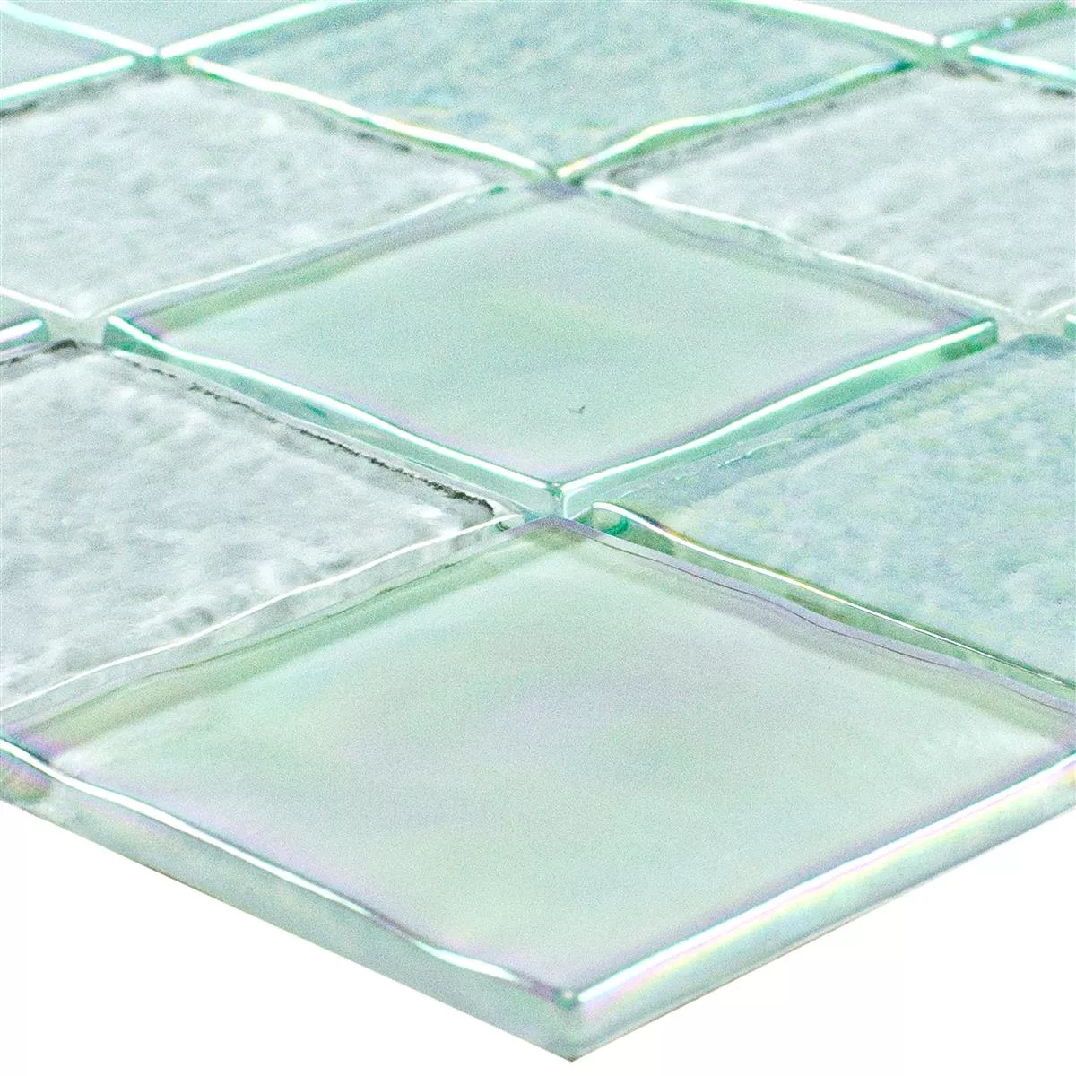Mosaico De Vidro Azulejos Efeito Madrepérola Darwin Branco