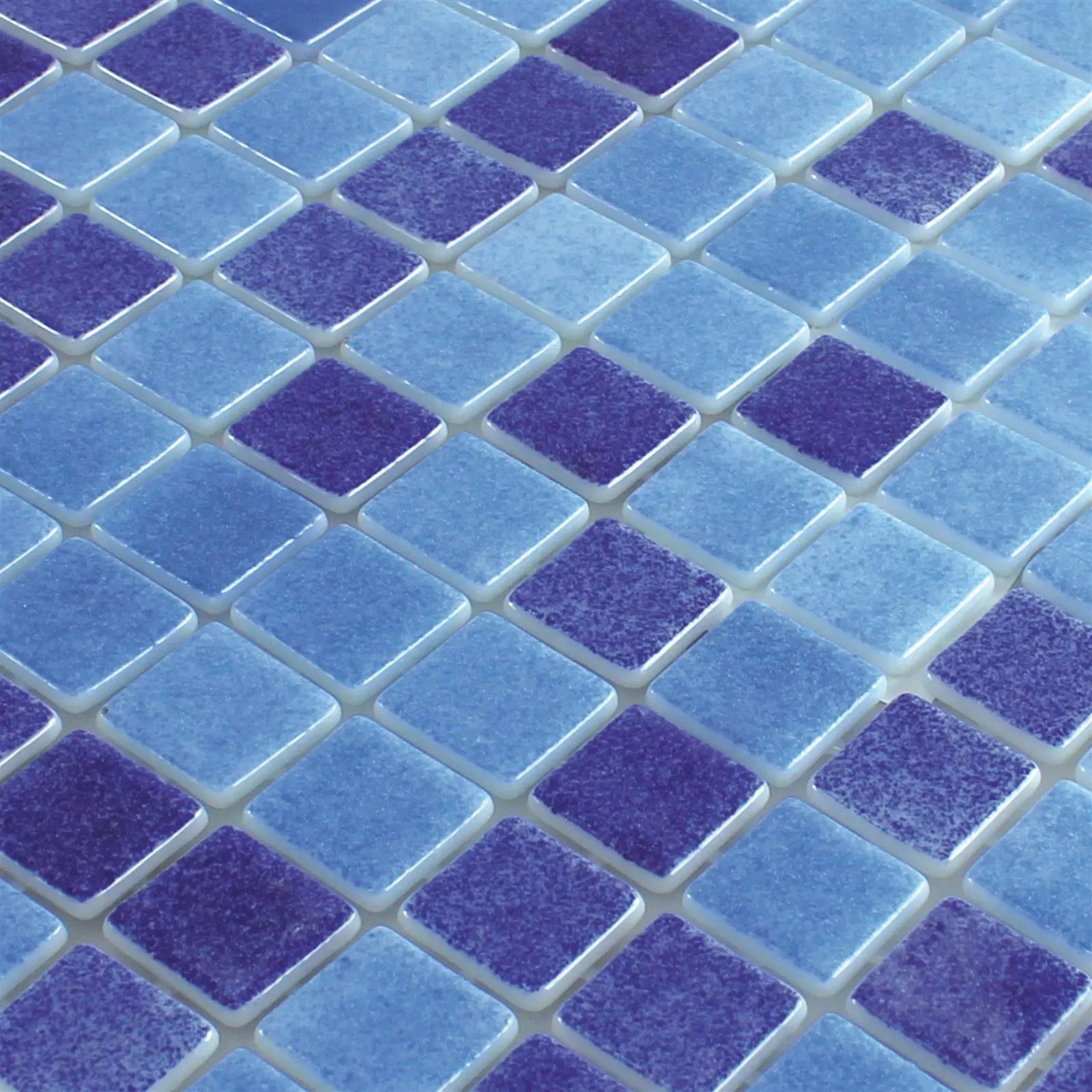 Vidro Piscina Pool Mosaico Antonio Azul Mix