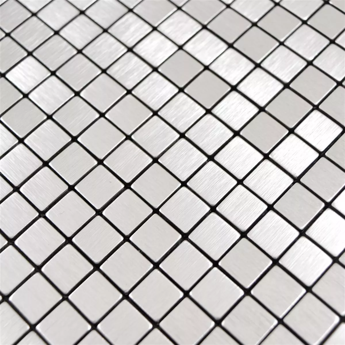 Metal Azulejo Mosaico Wygon Autoadesivo Prata 10mm