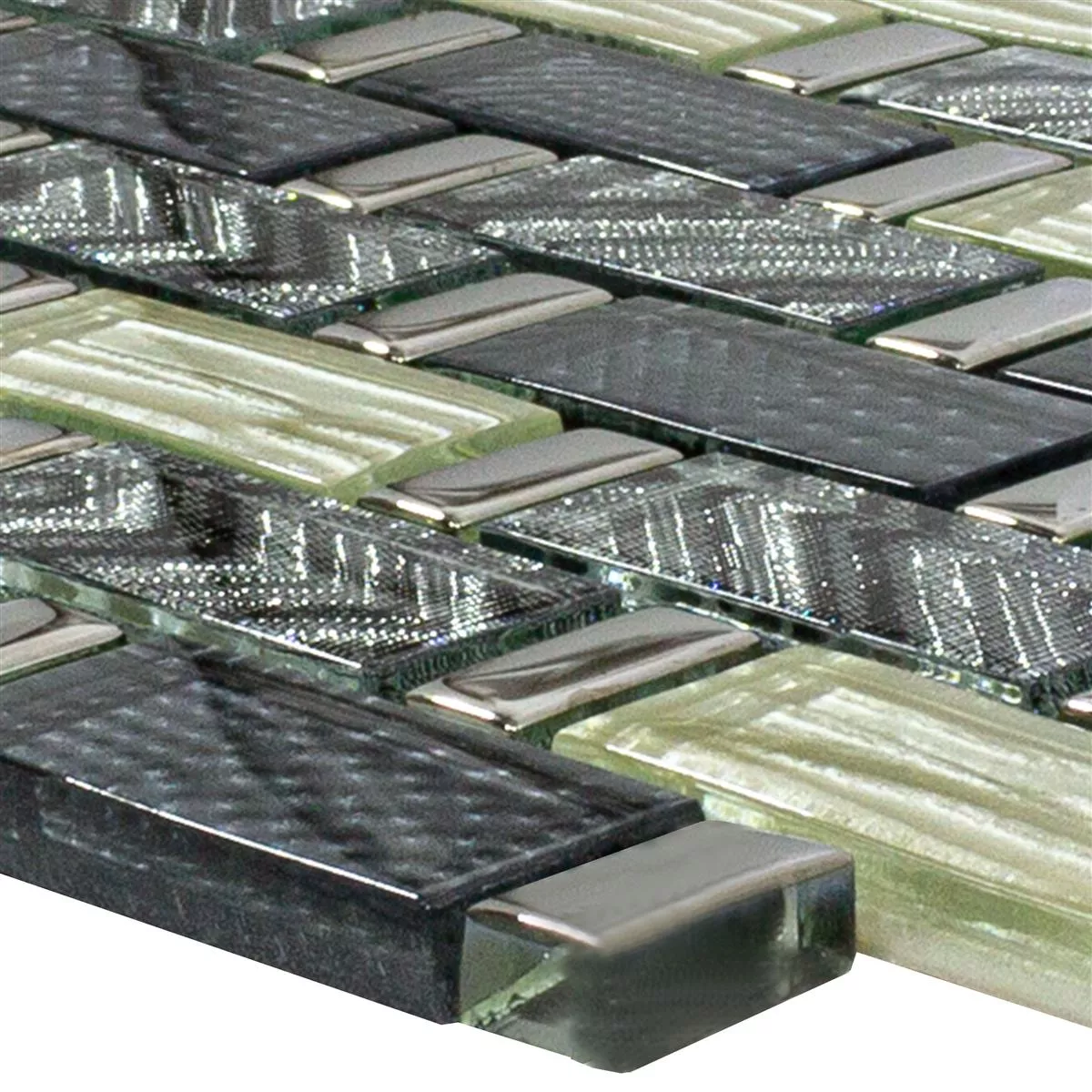 Mosaico De Vidro Azulejos Buenos Aires Cinza Bege Mix Mosaico De Vidro Azulejos Buenos Aires Cinza Bege Mix