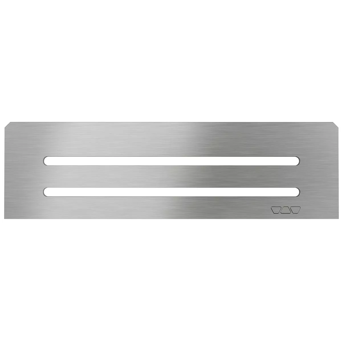 Nicho de parede retangular Schlüter Wave 30x8,7cm prata