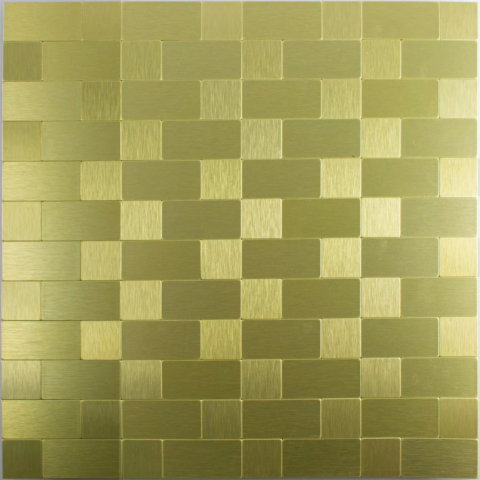 Padrão de Azulejo Mosaico Metal Autoadesivo Vryburg Ouro Combi