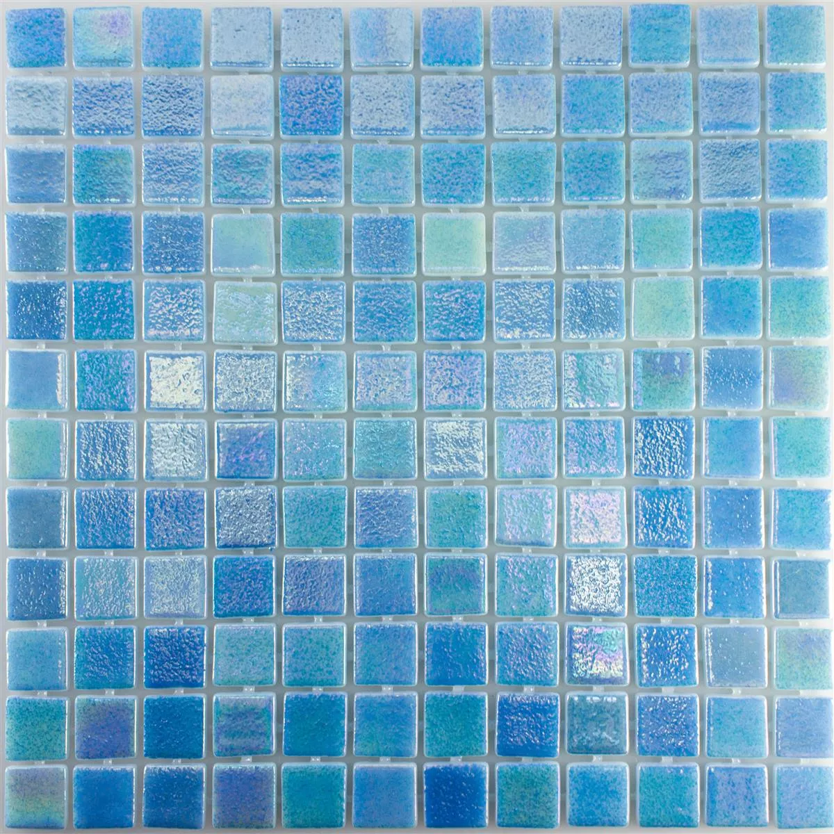 Padrão de Vidro Piscina Pool Mosaico McNeal Azul Claro 25