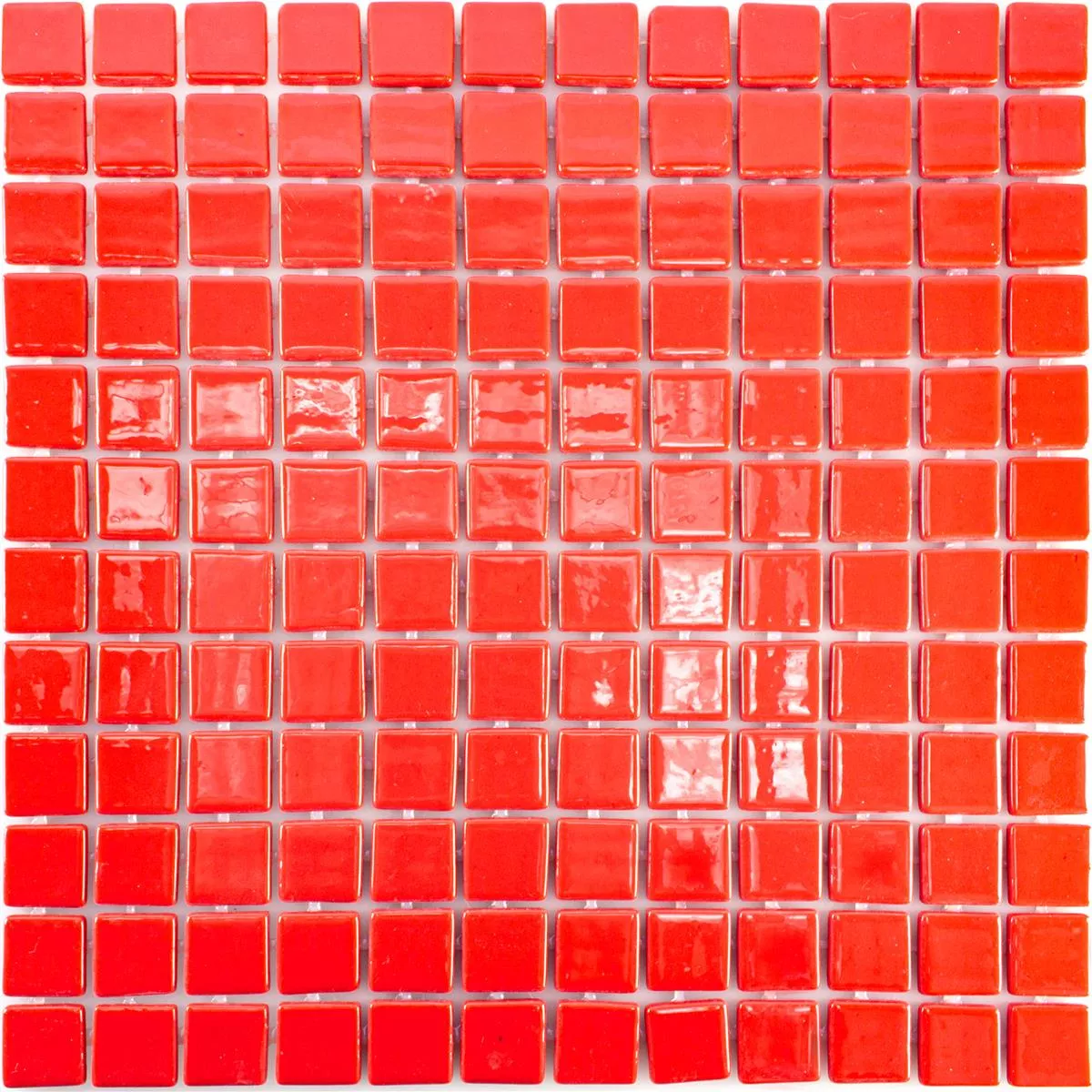 Padrão de Vidro Pool Piscina Mosaico Pixley Vermelho