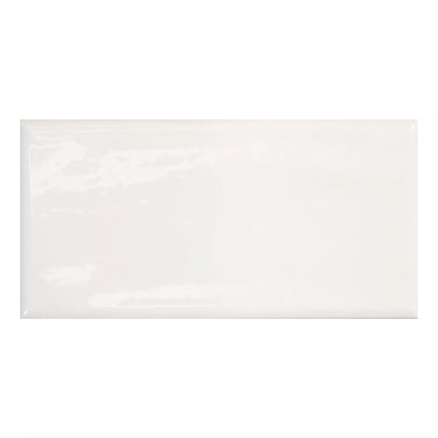 Calissi Branco Brilhante Rústico 7,5x15 cm Blanco
