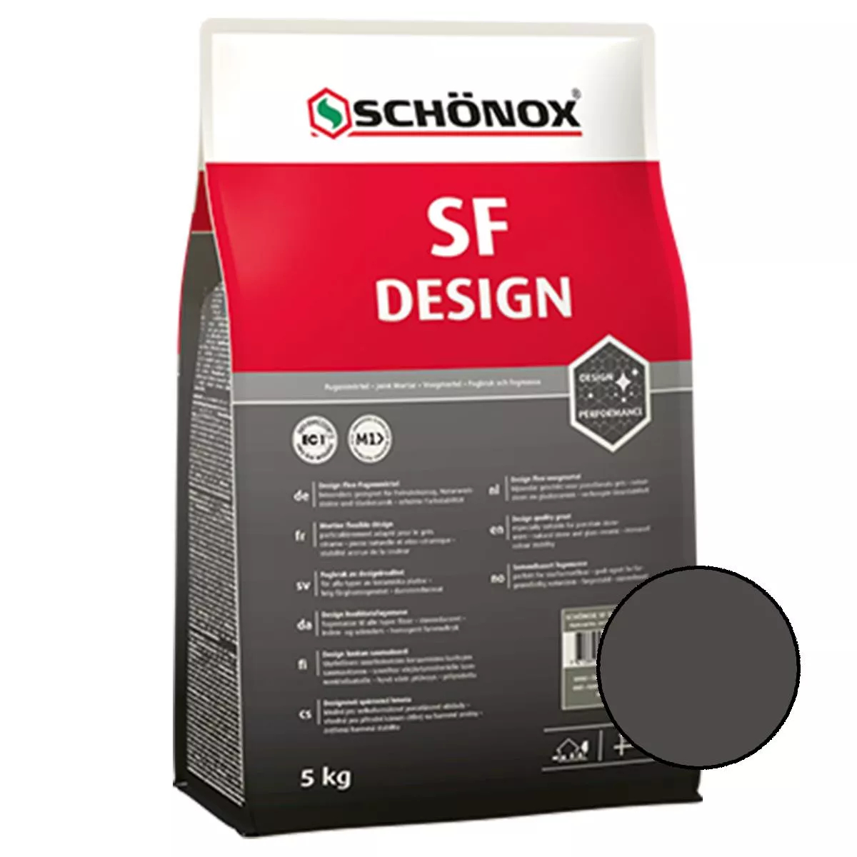 Argamassa Schönox SF Design Cinza Escuro 5 Kg