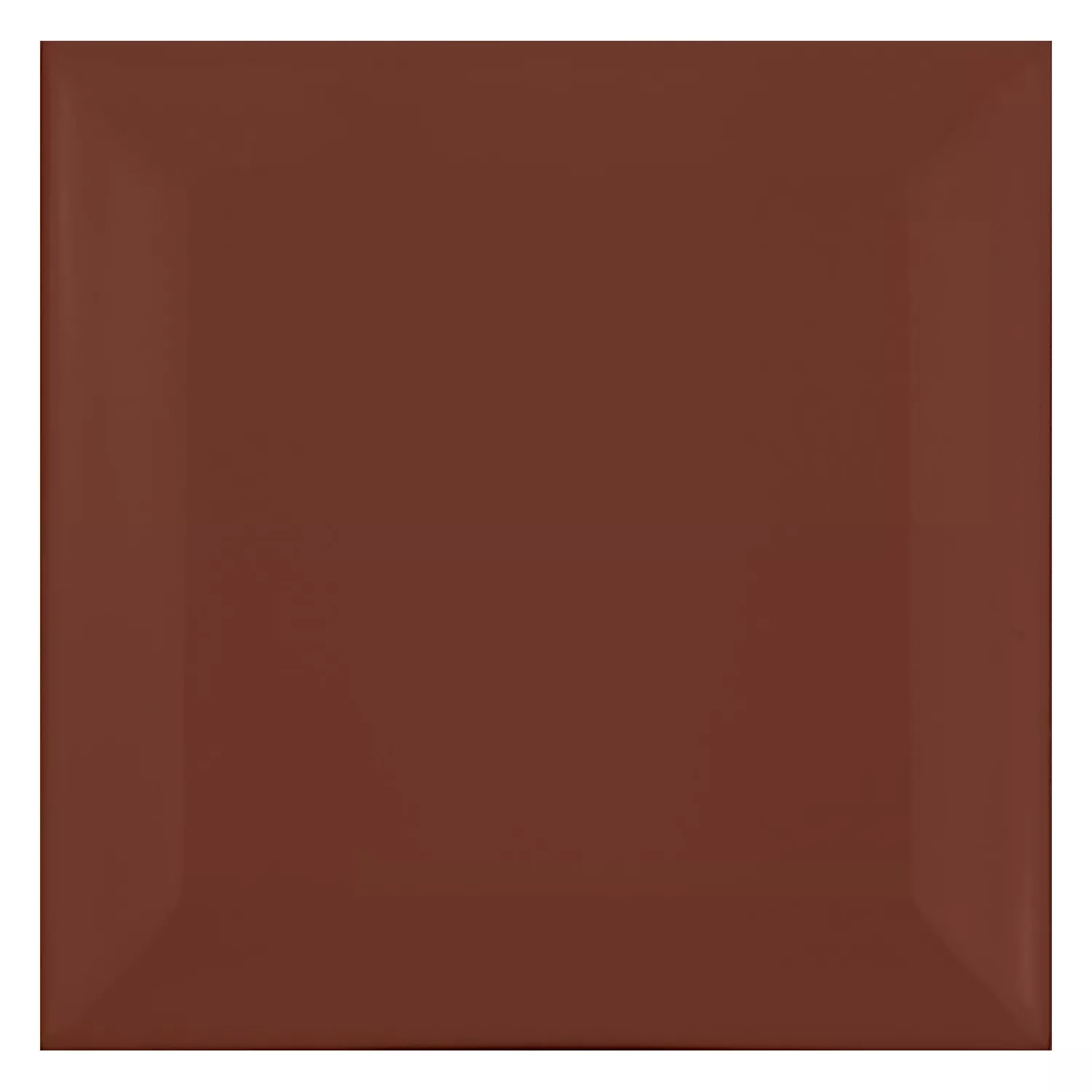 Ladrilho do metrô Marrom Fosco 10x10 cm Faceta Catarina Marron