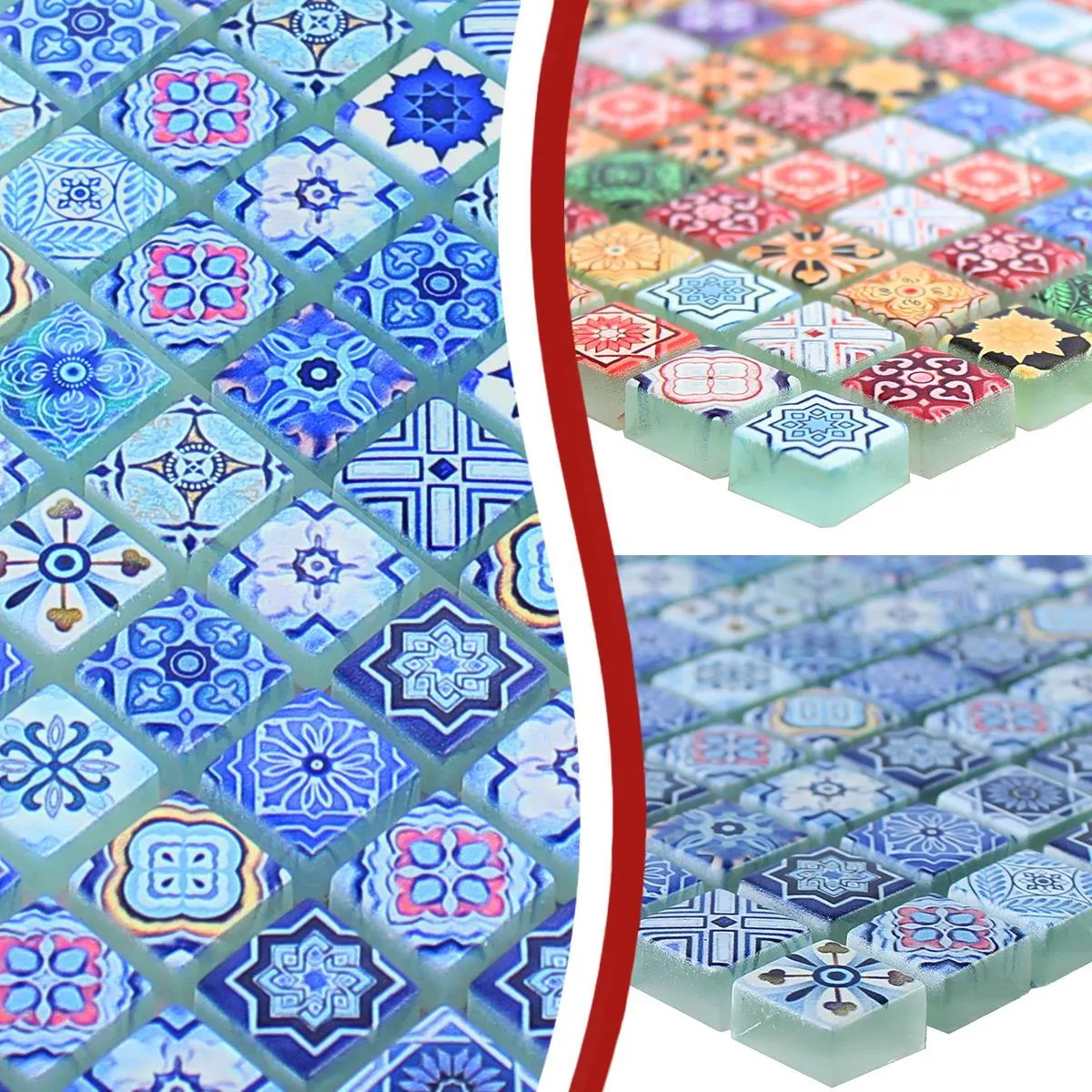 Padrão de Mosaico De Vidro Azulejos Marrakech