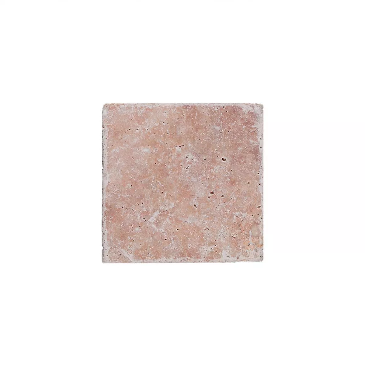 Padrão Ladrilhos De Pedra Natural Travertino Usantos Rosso 10x10cm