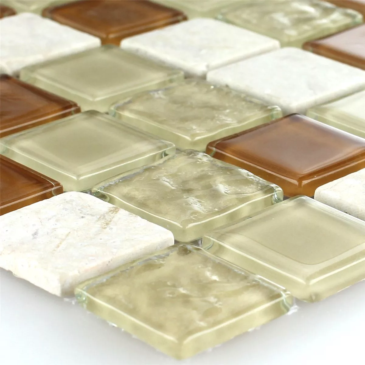 Vidro Mármore Pedra Natural Azulejo Mosaico Epsilon Bege Marrom Branco Vidro Mármore Pedra Natural Azulejo Mosaico Epsilon Bege Marrom Branco