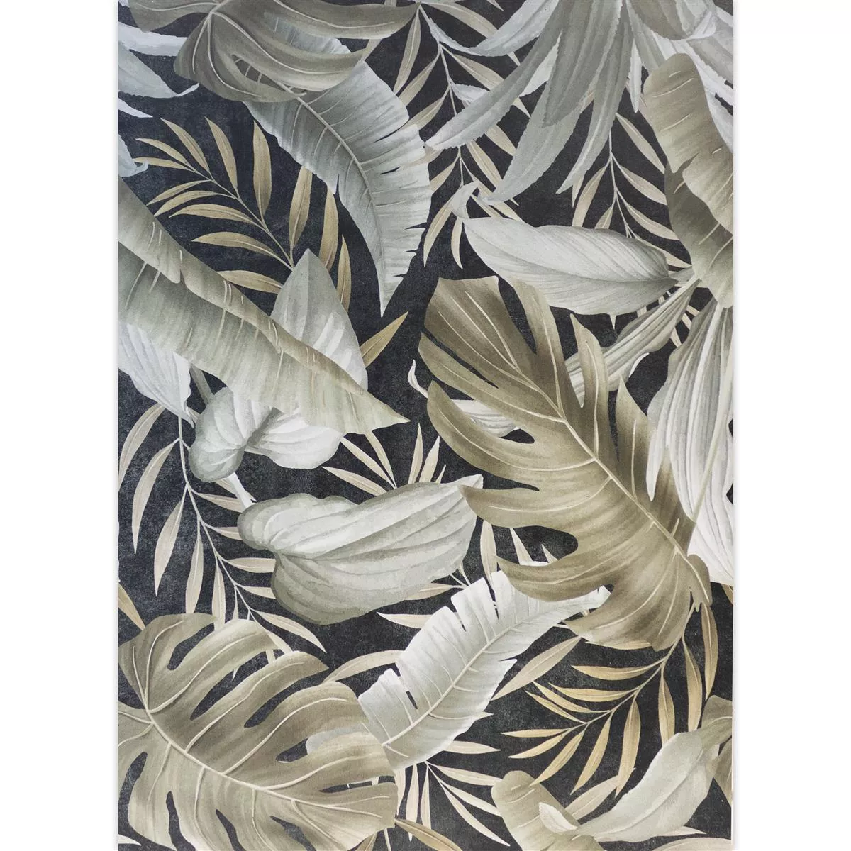 Azulejos Honolulu Floral 60x120cm Preto
