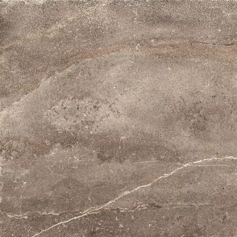 Lajes de Terraço Detmold Aparência De Pedra Natural 60x60cm Marrom