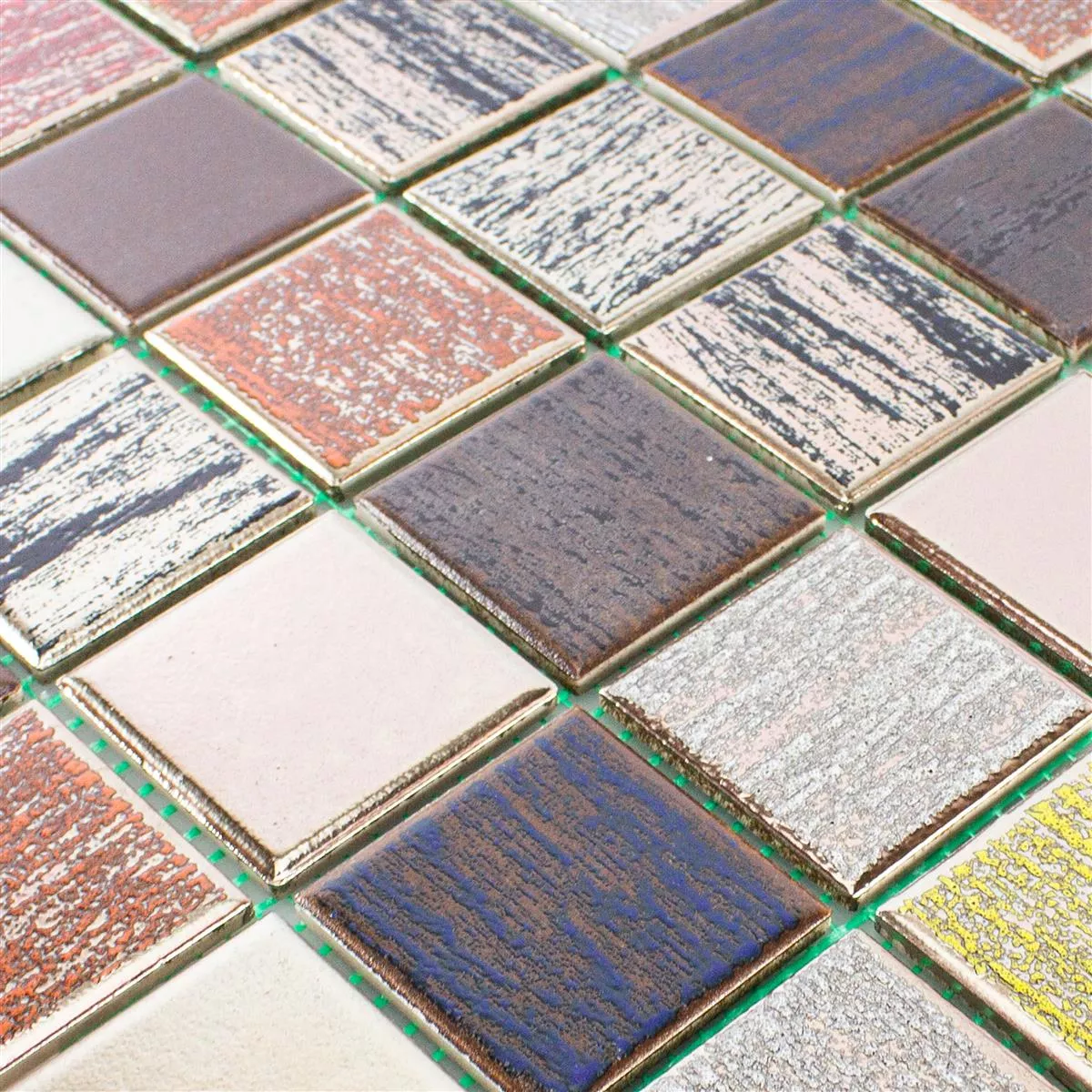 Mosaico Cerâmico Azulejos Aracati Multicolorido