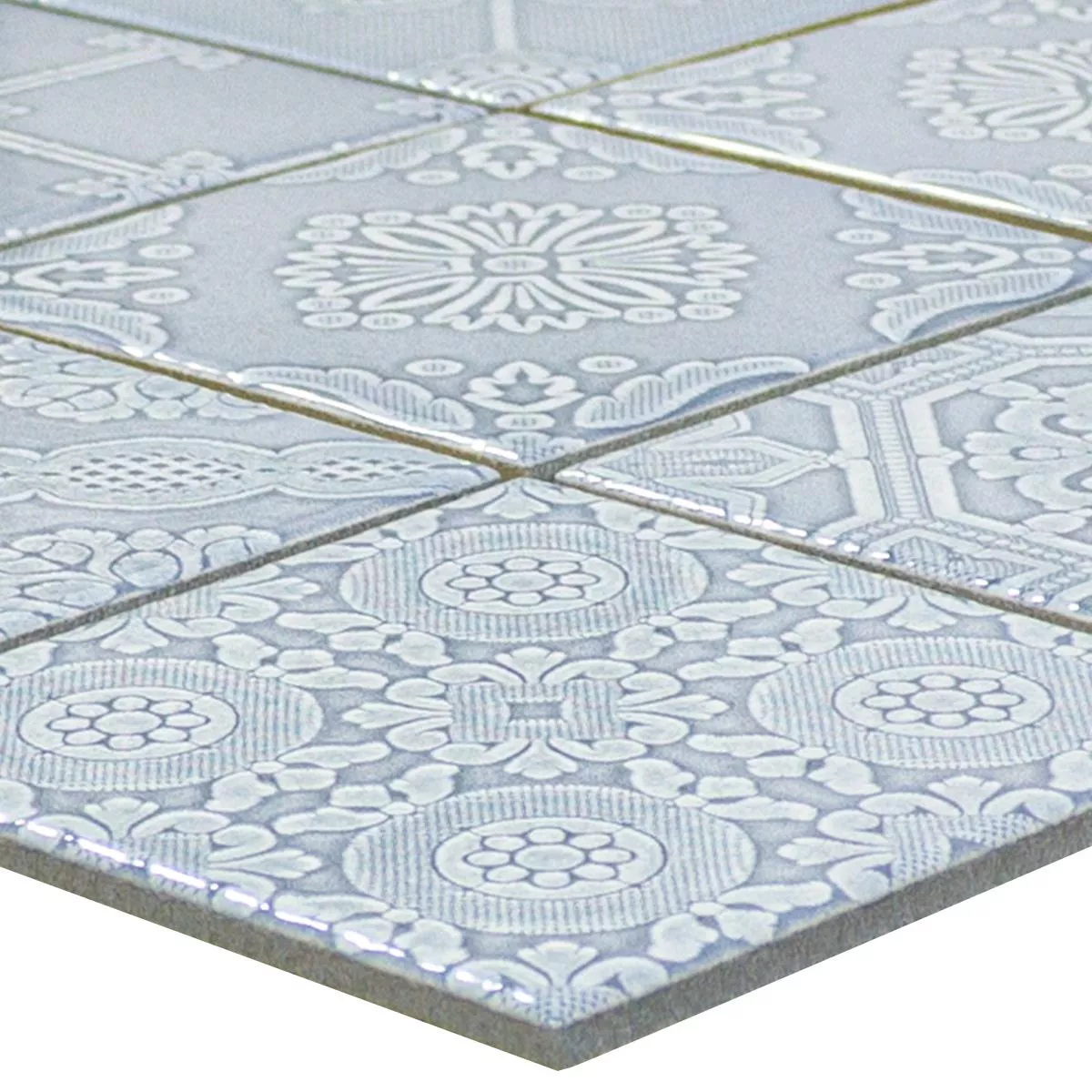 Cerâmica Azulejo Mosaico Rivabella Relief Azul Cerâmica Azulejo Mosaico Rivabella Relief Azul