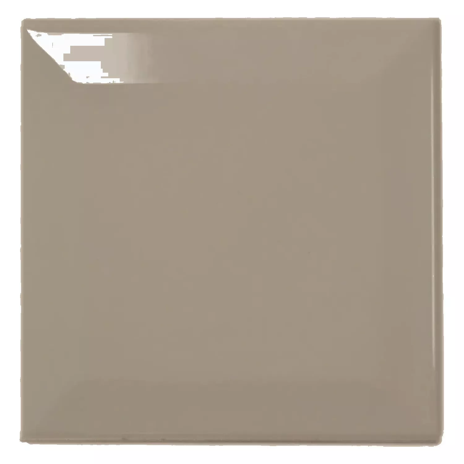 Ladrilho do metrô Marrom Brilhante 10x10 cm Faceta Catarina Mink