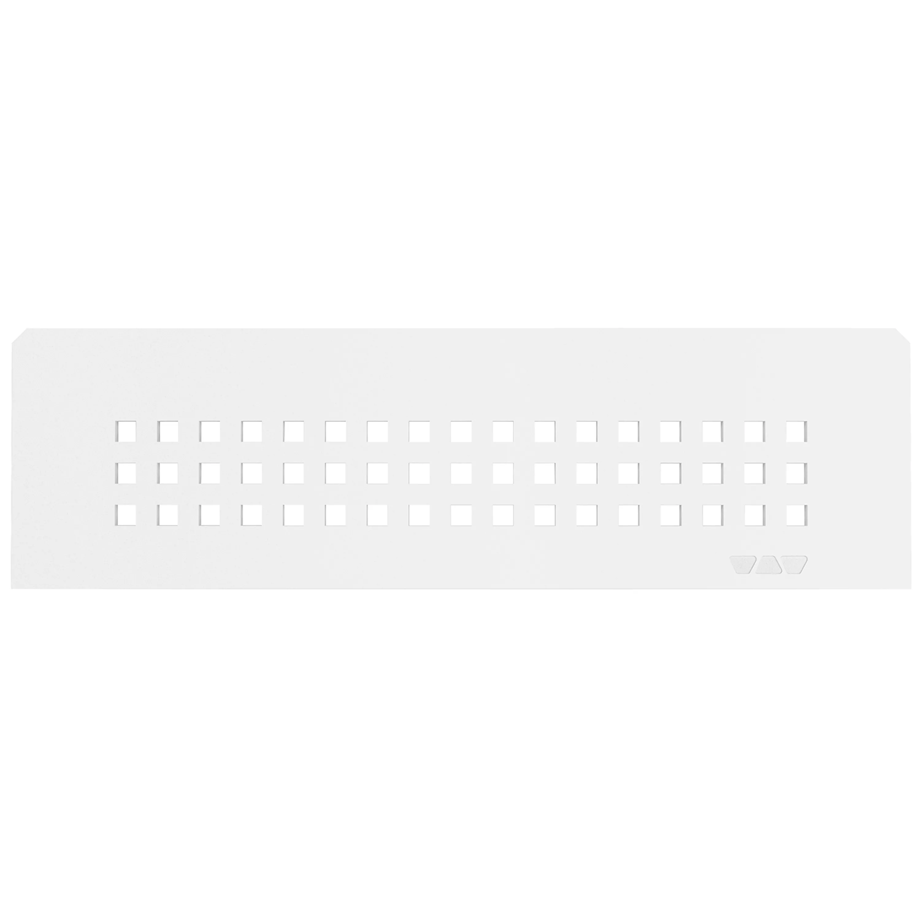 Nicho de parede retangular Schlüter 30x8,7cm Quadrado Branco