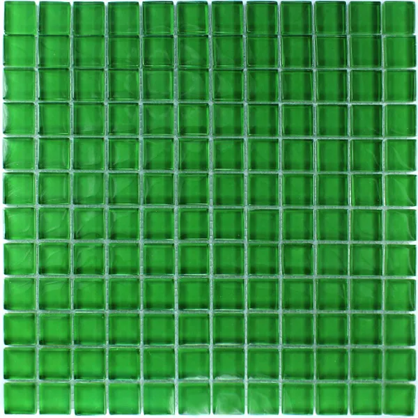 Mosaico De Vidro 23x23x8mm Verde Uni