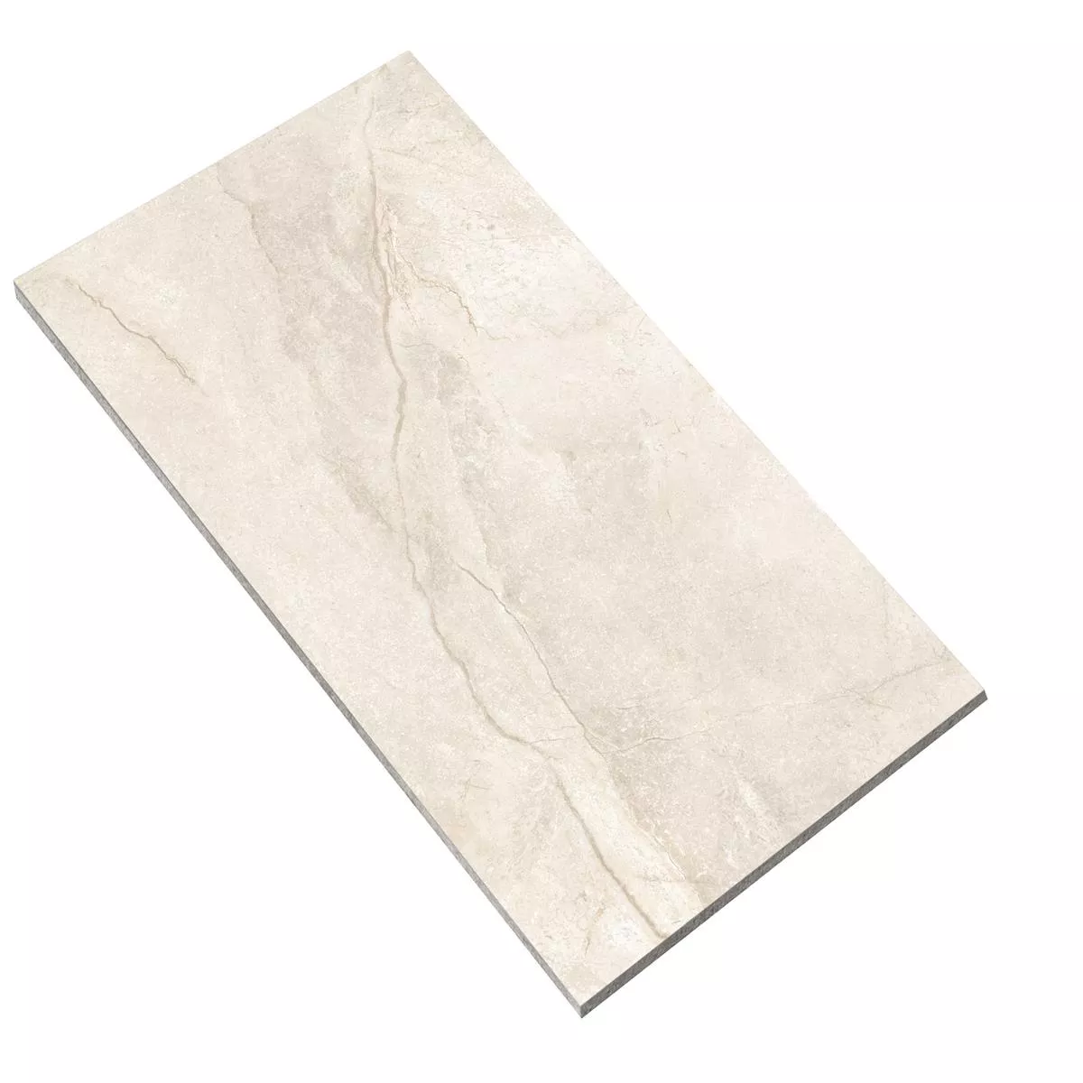 Padrão de Ladrilhos Pangea Aparência de Mármore Fosco Cream 60x120cm